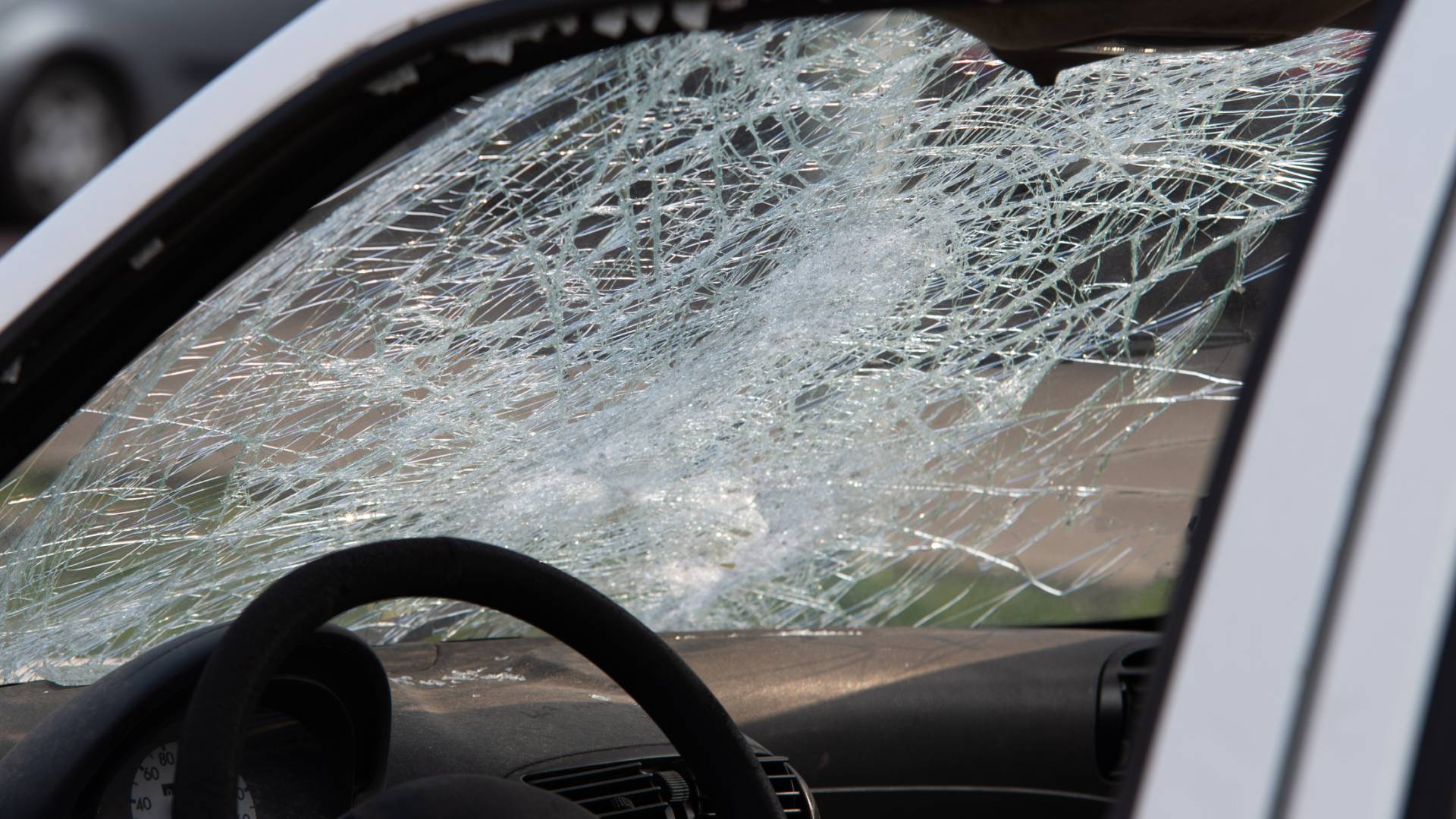 مركبة تعرضت لحادث سير