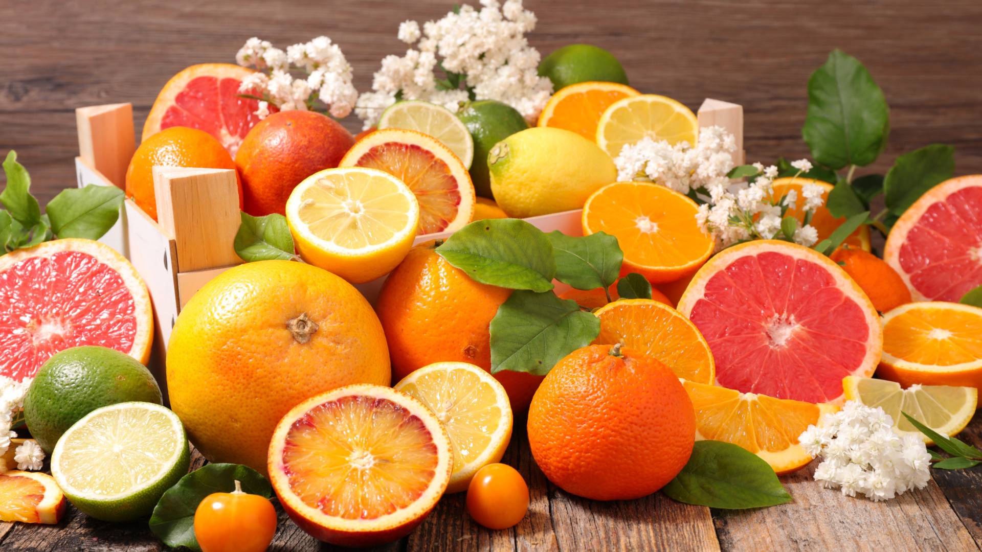 صورة تظهر سلة حمضيات