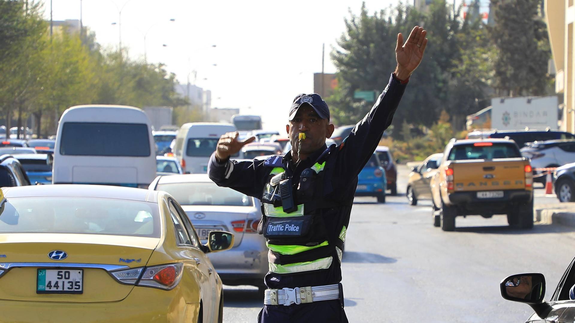 شرطي سير في العاصمة عمان