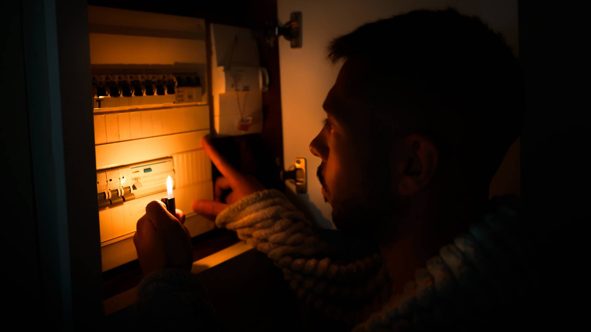 صورة تظهر انقطاع التيار الكهربائي