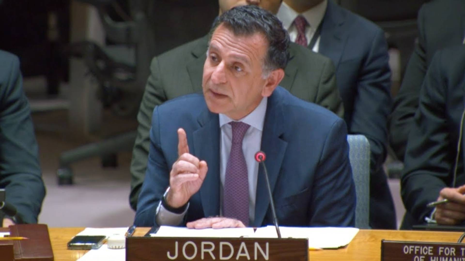 المندوب الأردني الدائم لدى الأمم المتحدة، السفير محمود حمود