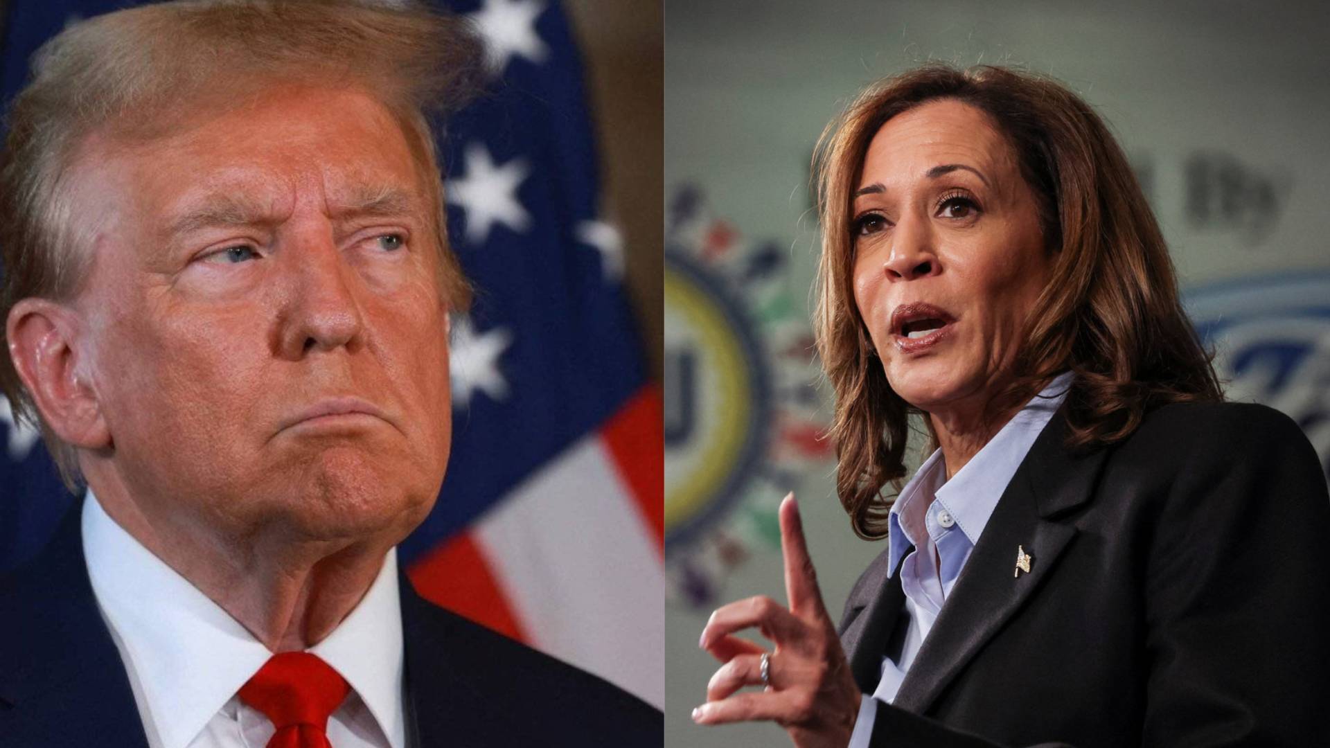 المشرحان للرئاسة الأمريكية كامالا هاريس ودونالد ترمب