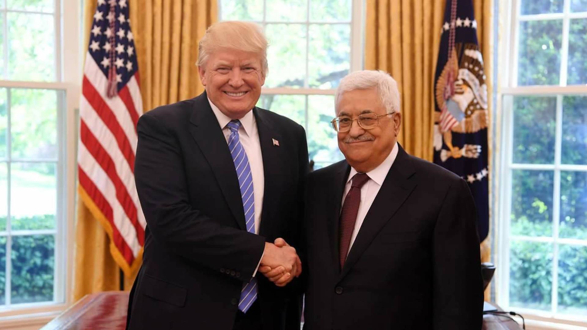 عباس يهنئ ترمب