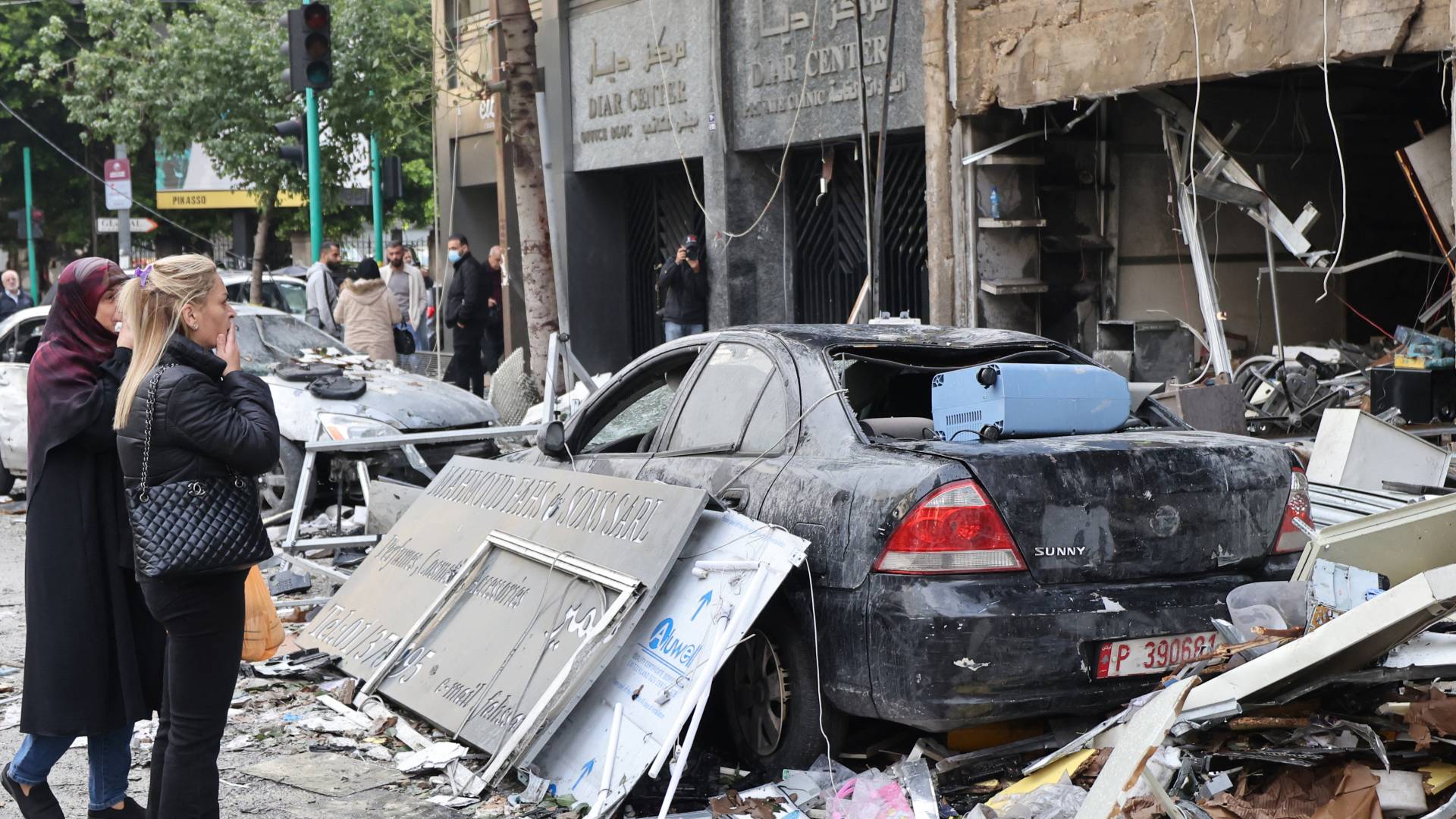 دمار في لبنان