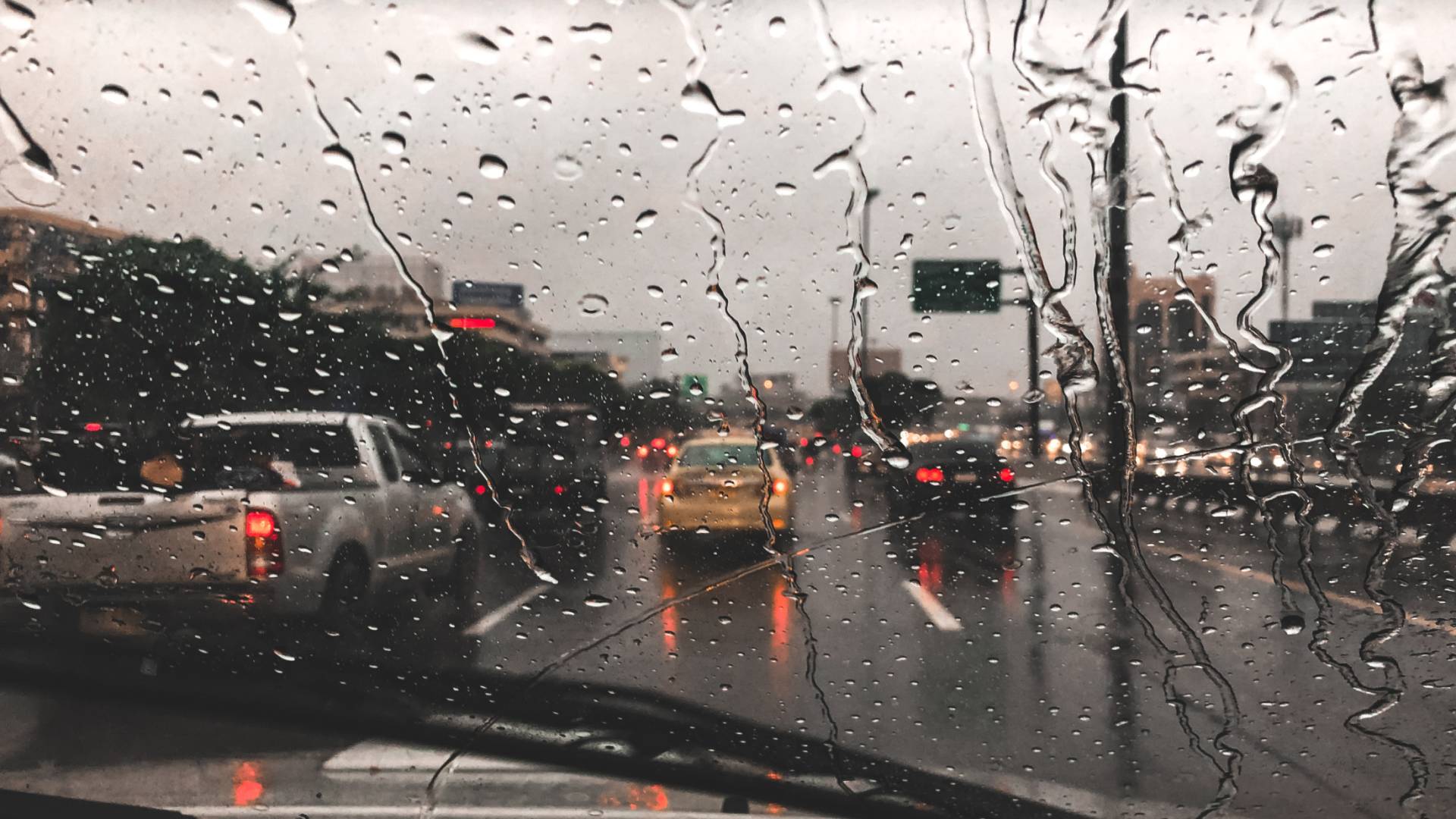 صورة تظهر تساقط أمطار