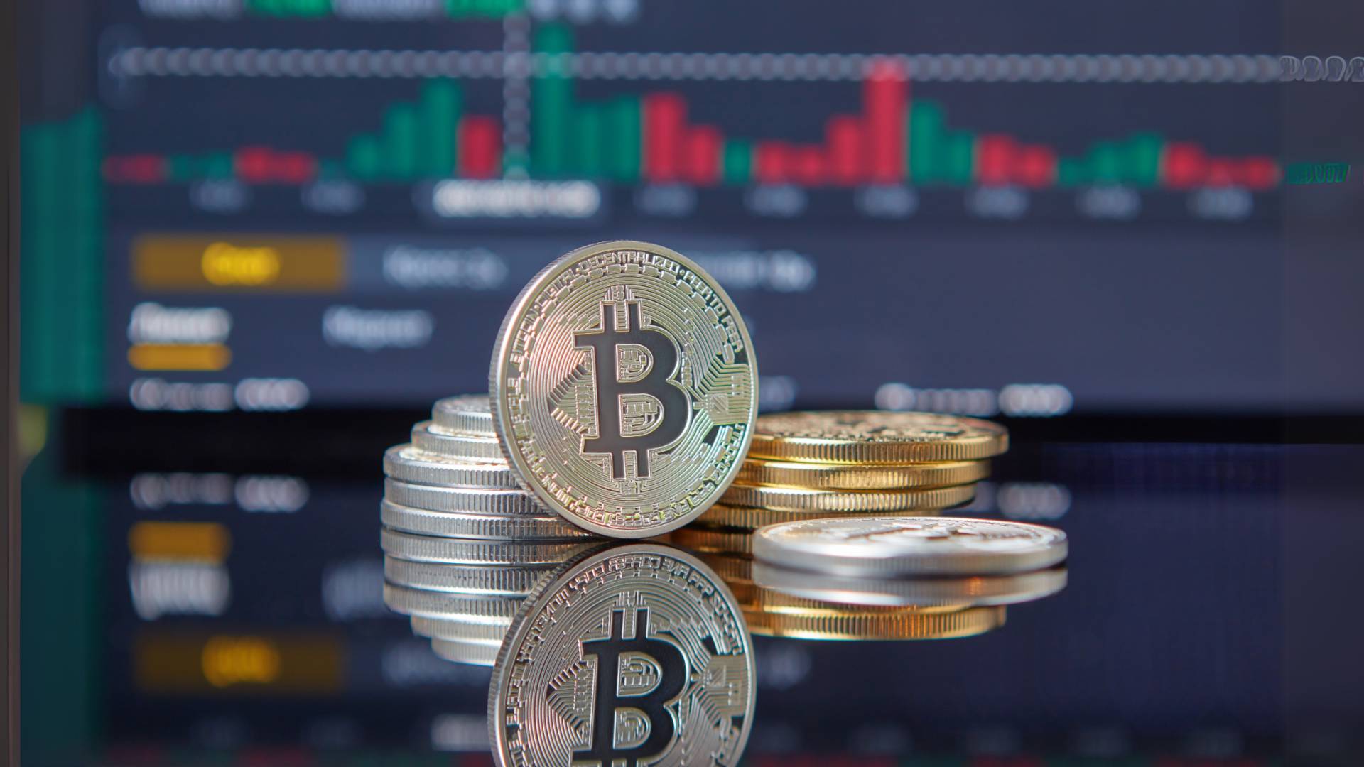 صورة تظهر العملة المشفرة "بيتكوين"