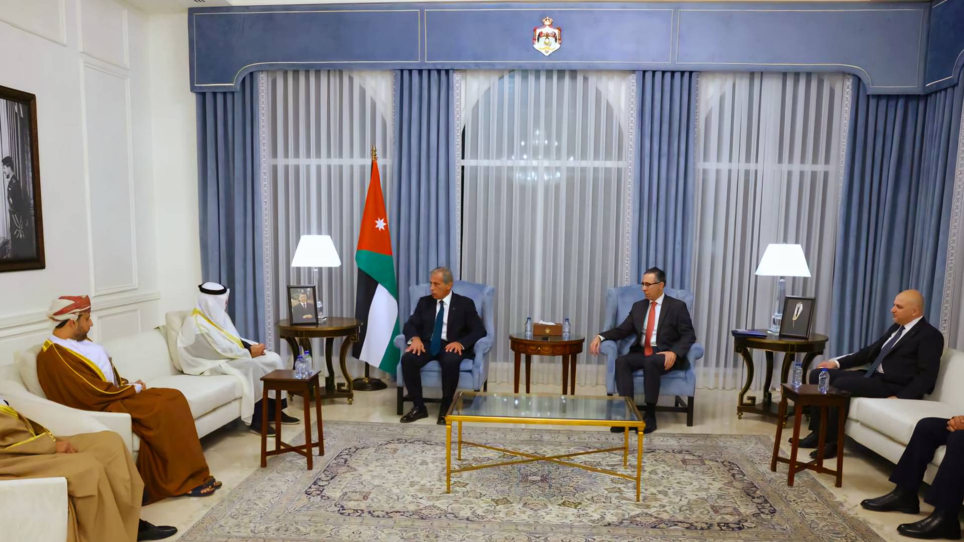 حسان يستقبل وفداً خليجيَّاً من المشاركين في مؤتمر الاستثمار الخليجي الأردني الأول