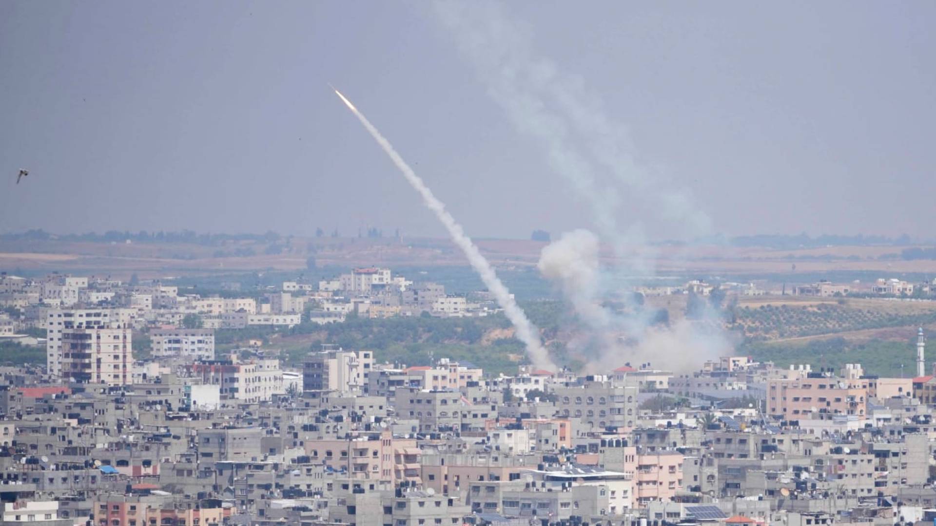 إطلاق صاروخ من غزة - أرشيفية