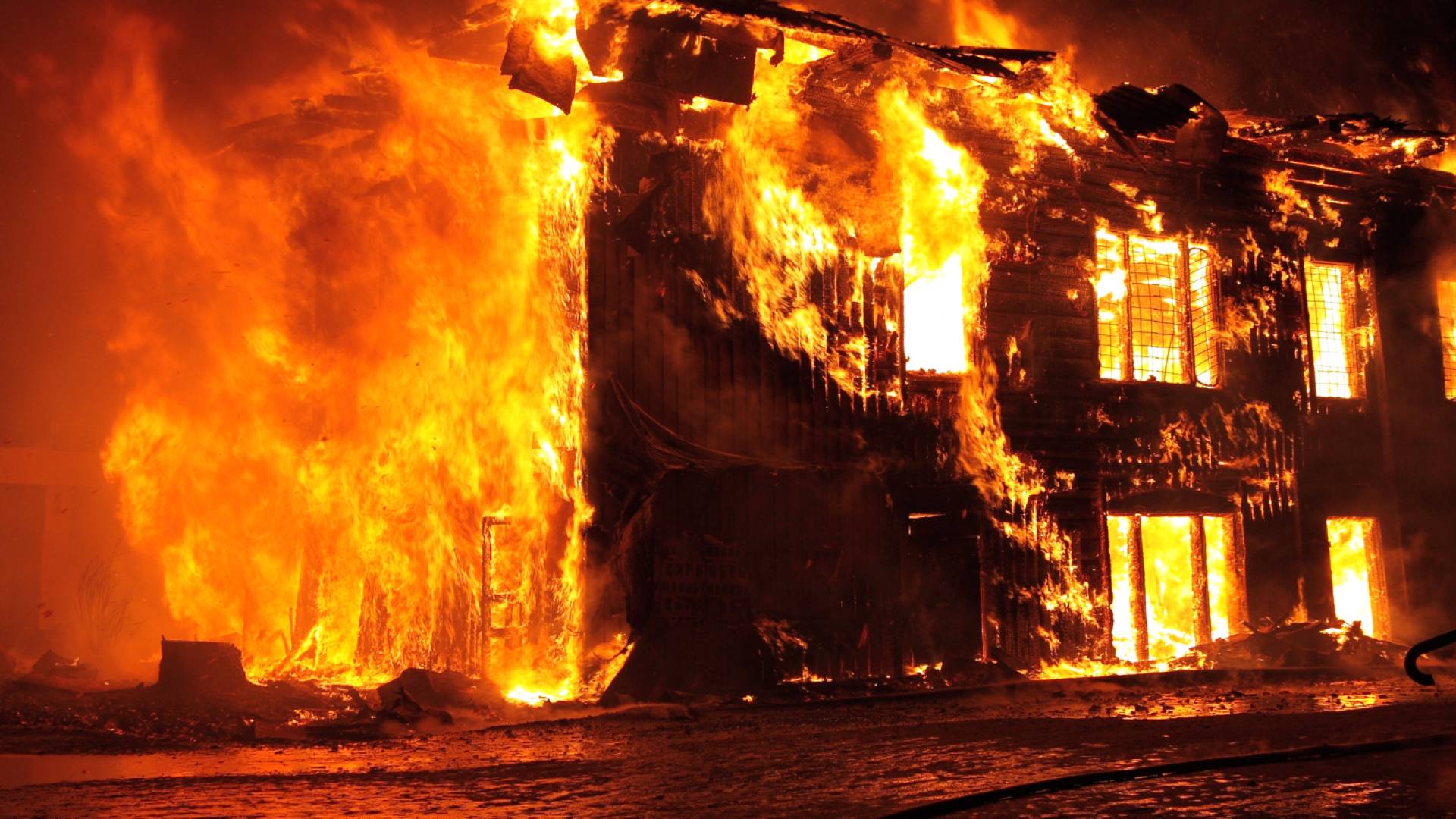 صورة تعبر عن حريق