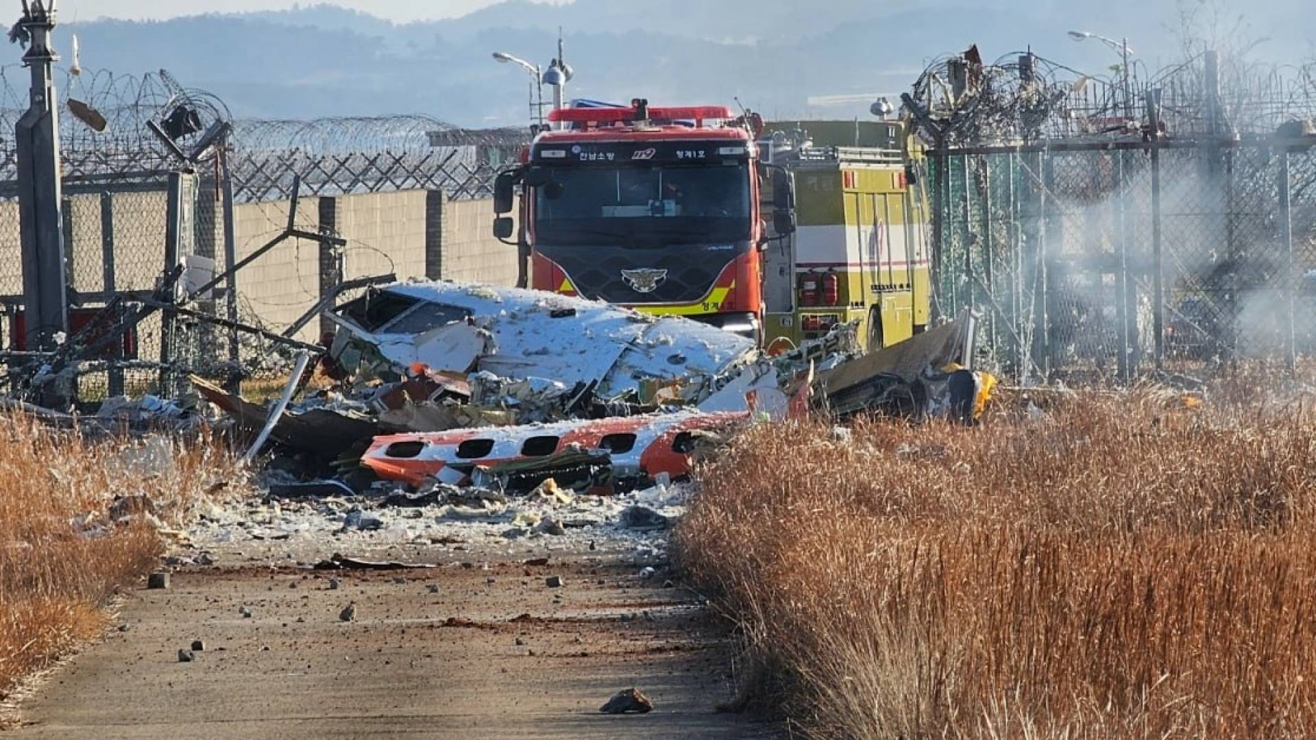 تحطم طائرة ركاب في كوريا الجنوبية