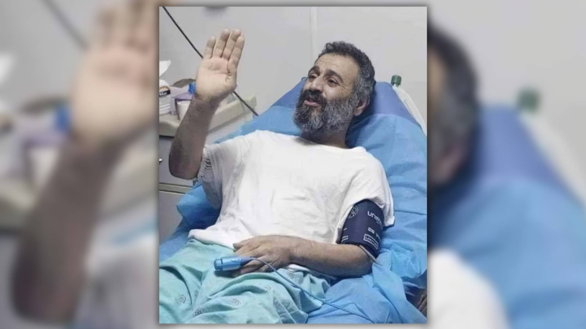 الأسير المحرر إسماعيل يوسف طقاطقه على سرير المرض