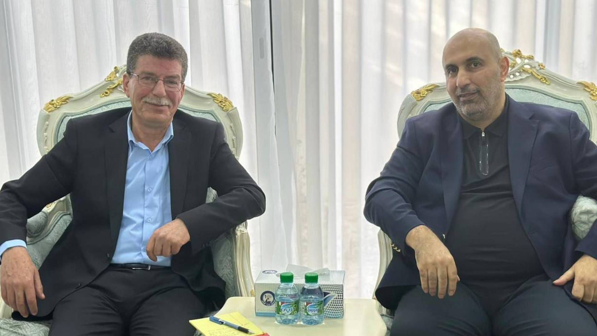 رئيس حماس في الضفة مع رئيس هيئة شؤون الأسرى والمحررين الفلسطينيين