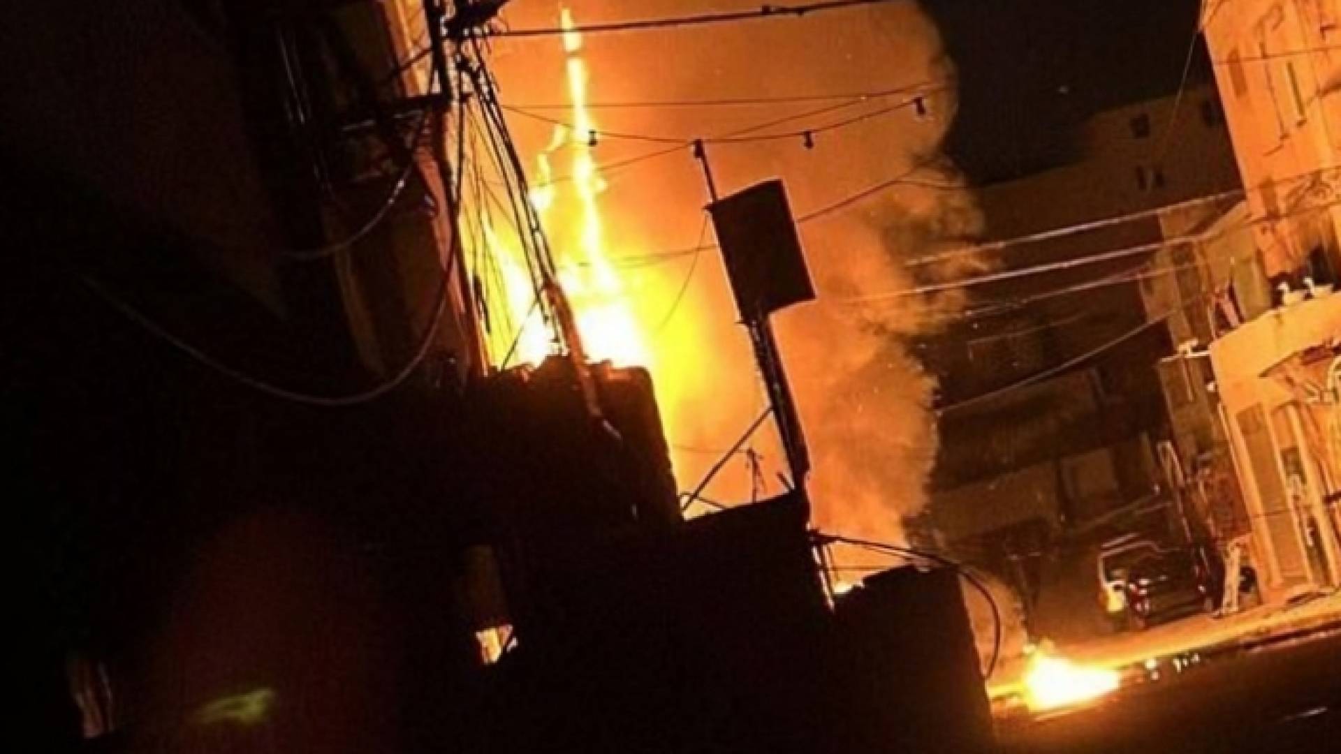 استهداف منزل