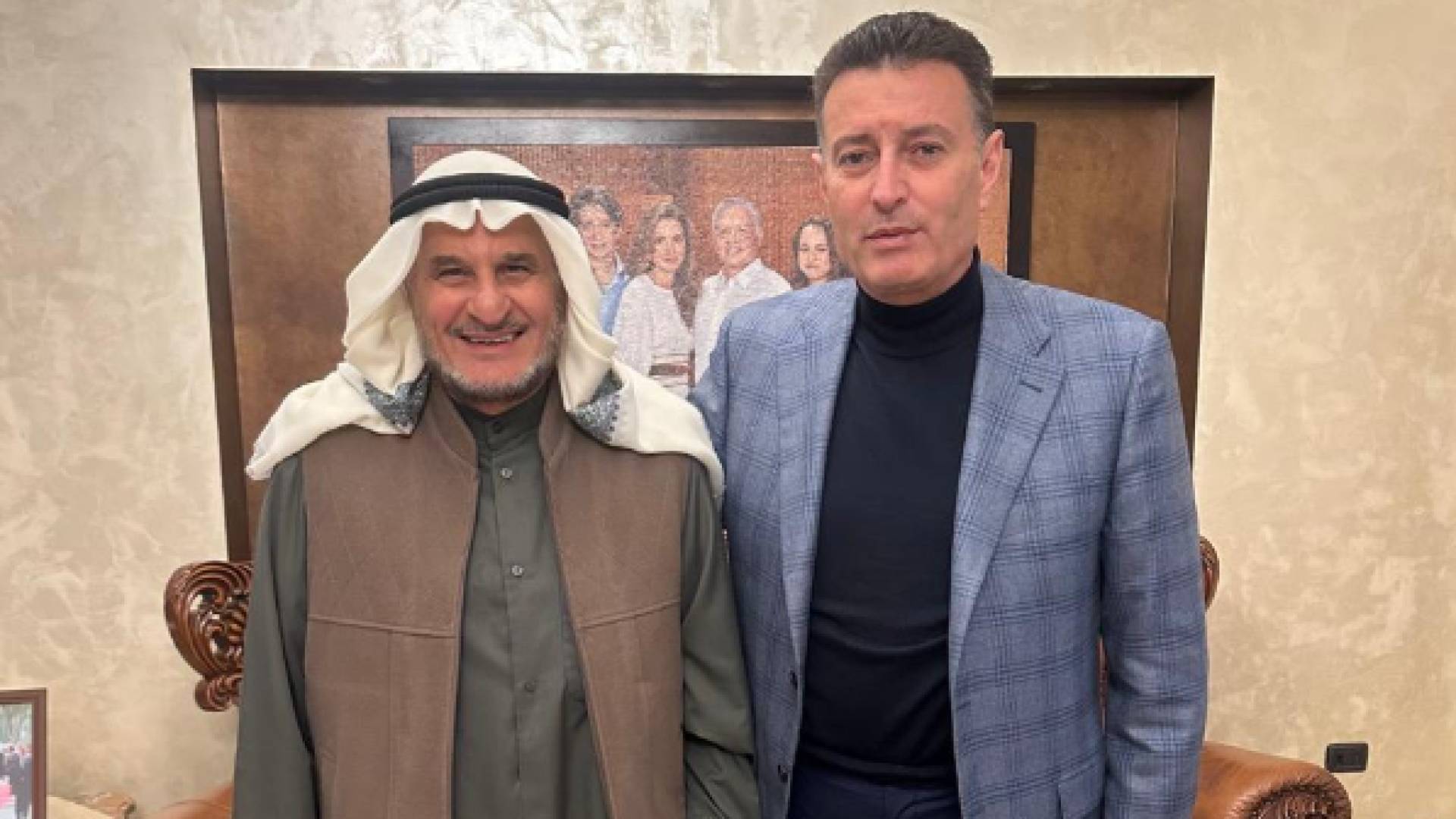 سعادة رئيس مجلس النواب الأردني يستقبل رجل الأعمال الكويتي مبارك المطوع