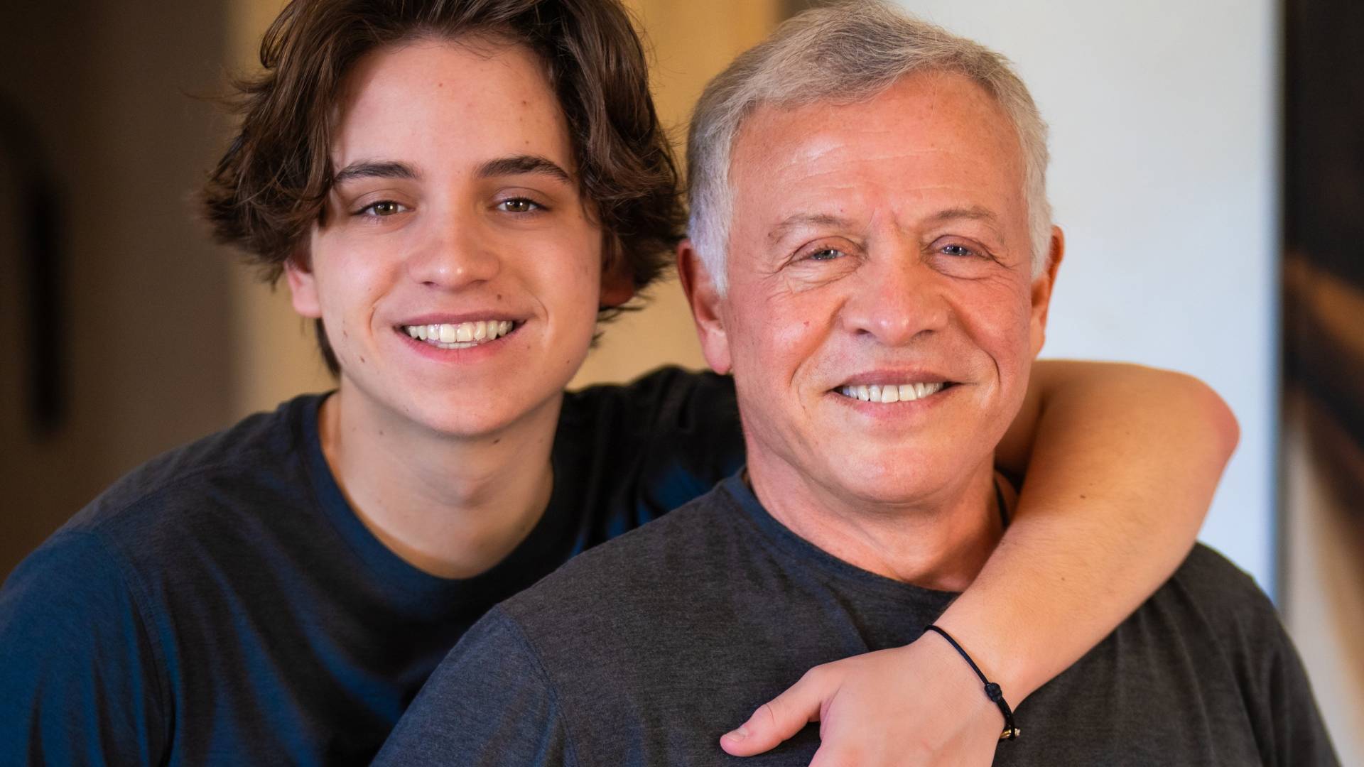 جلالة الملك عبدالله الثاني وسمو الأمير هاشم بن عبدالله الثاني