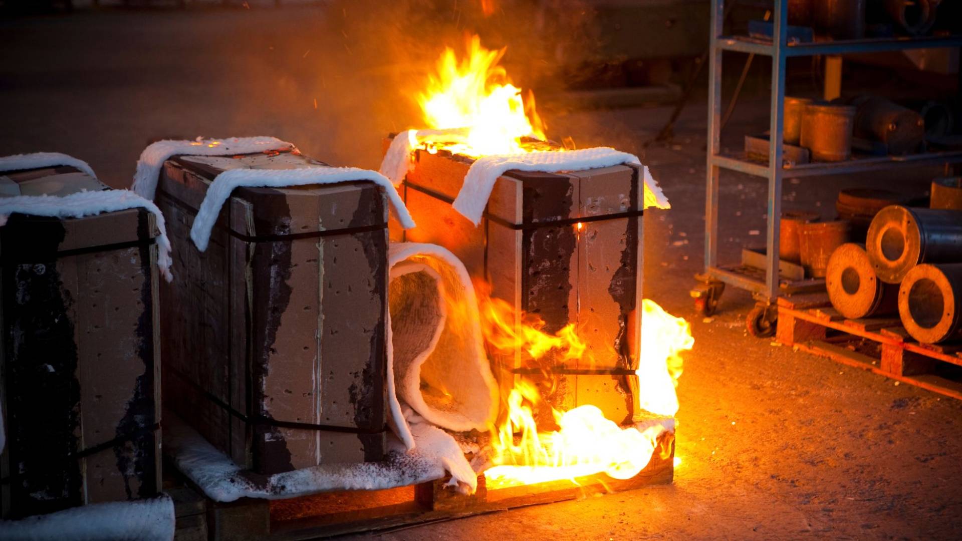 صورة تعبر عن اندلاع حريق