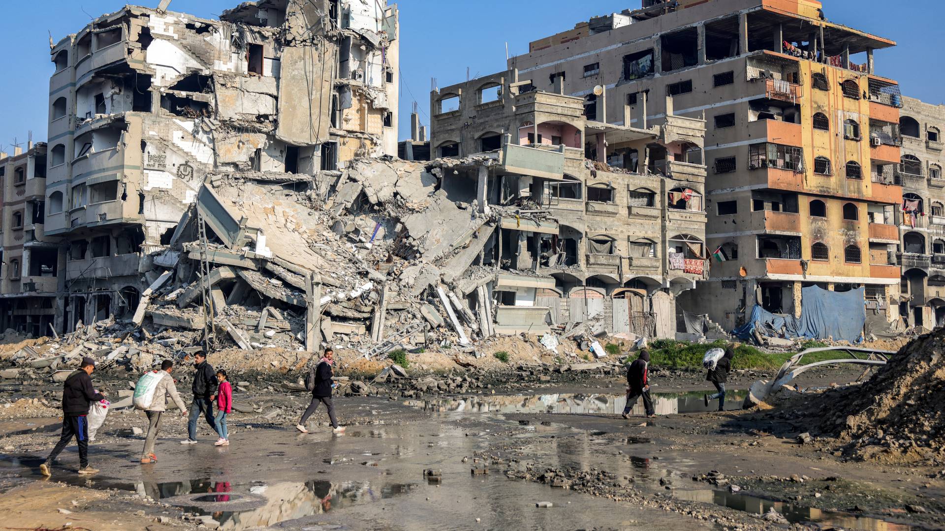 مبان مدمرة في مدينة غزة