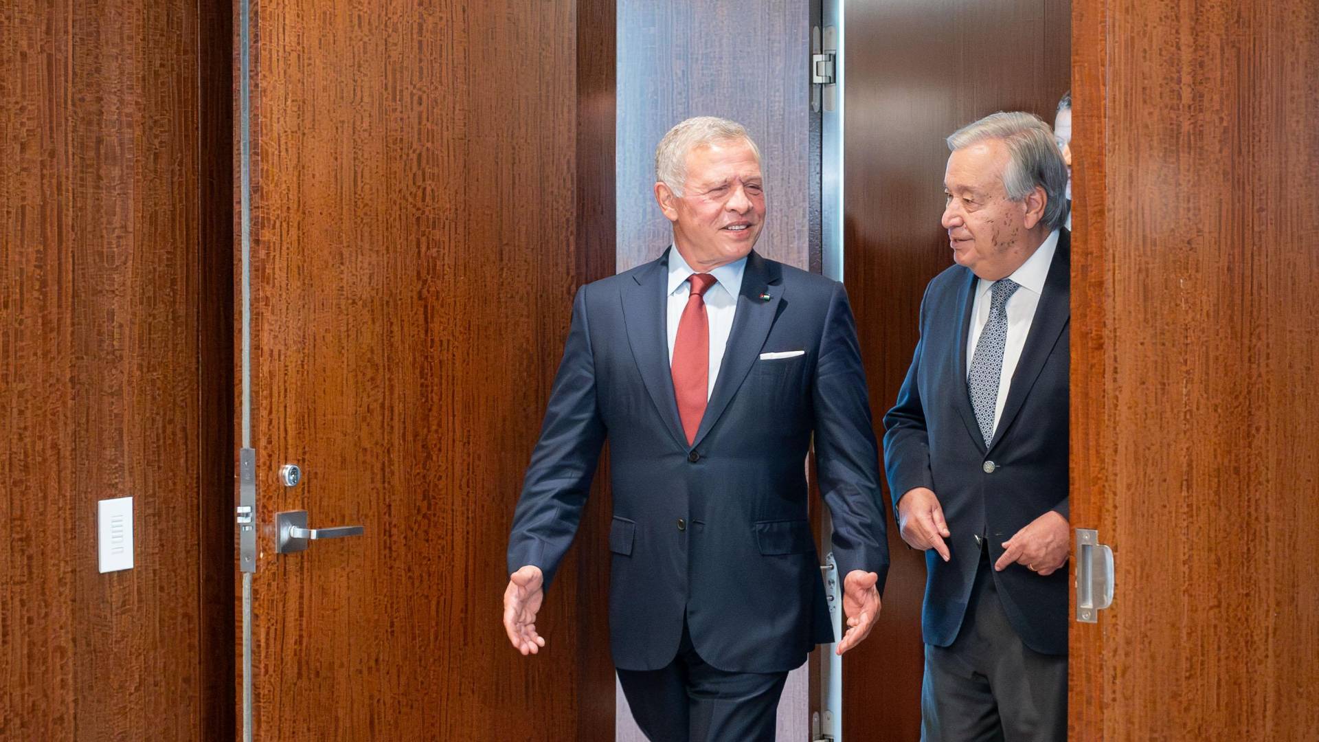 الملك يؤكد لـ غوتيريش ضرورة دعم المجتمع الدولي للشعب الفلسطيني في نيل كامل حقوقه المشروعة