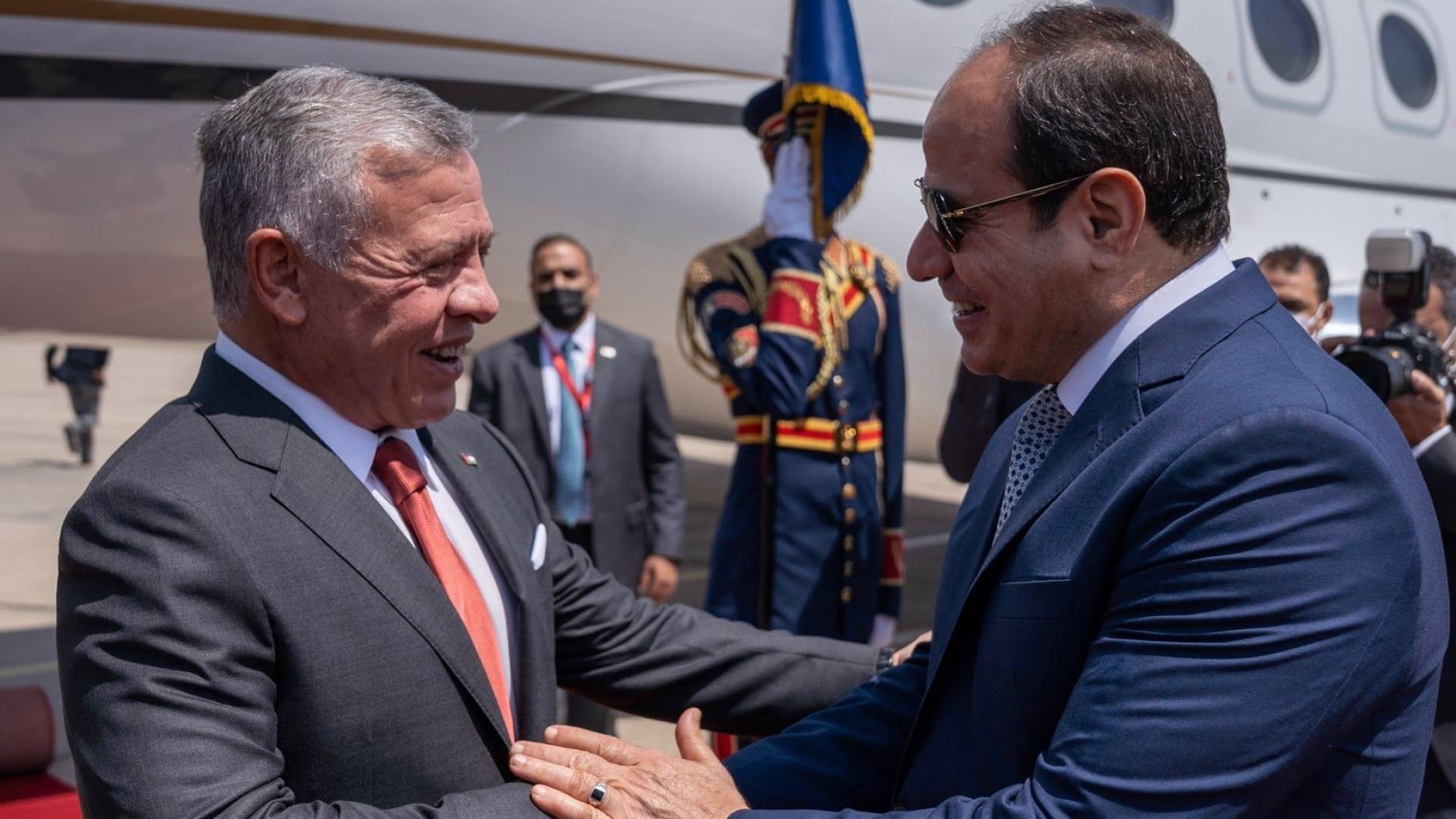 الملك عبد الله الثاني والسيسي