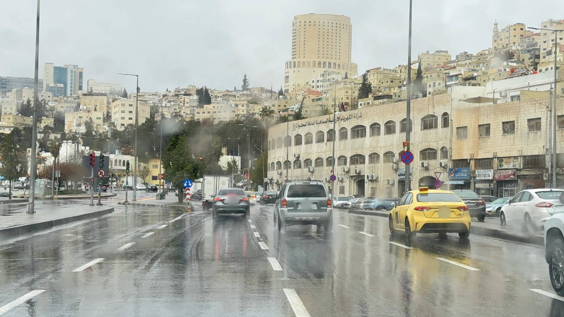 الشتاء في العاصمة عمان