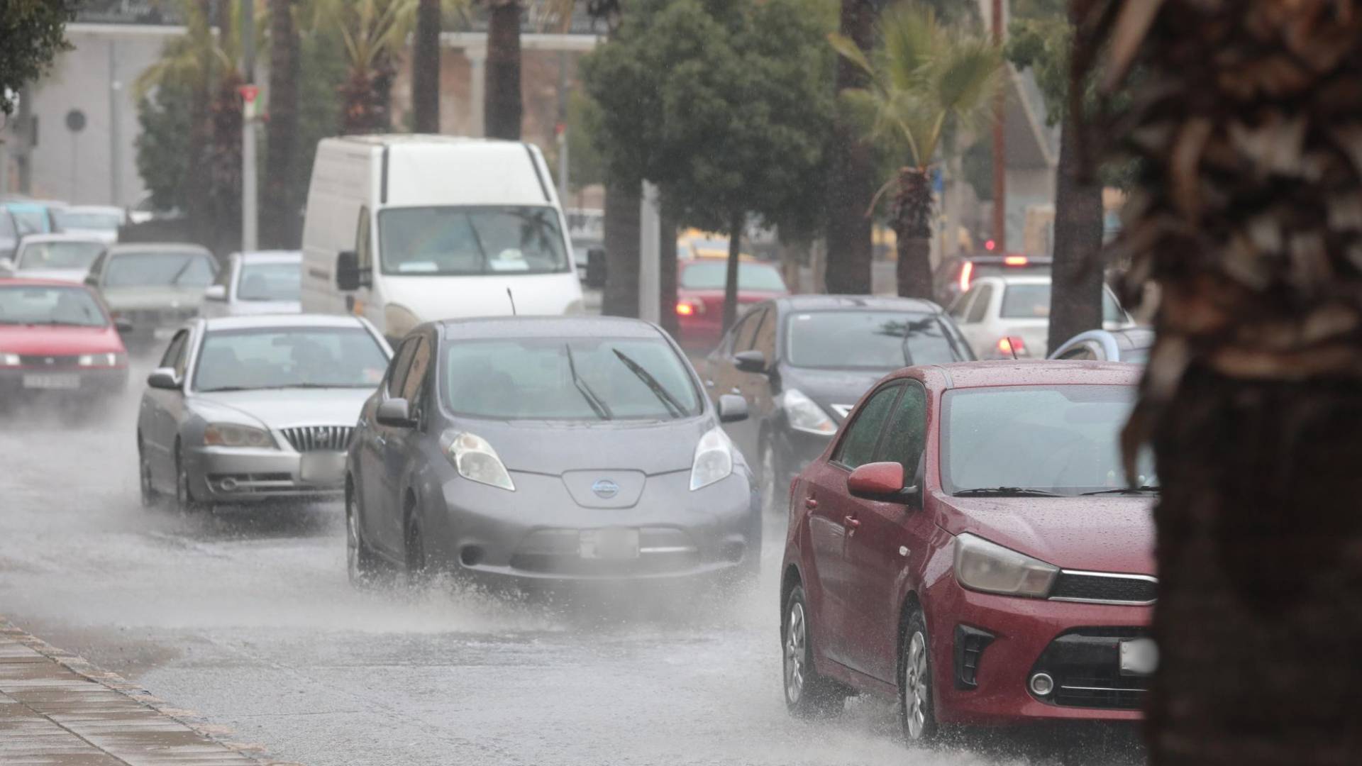 منخفض جوي يؤثر على الطقس بالاردن