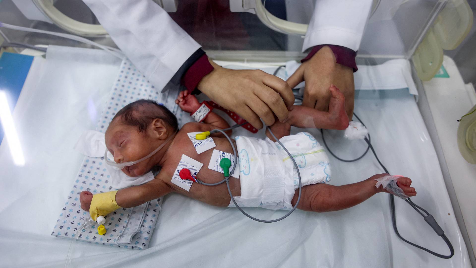 خيمة تعيش فيها عائلة في غزة