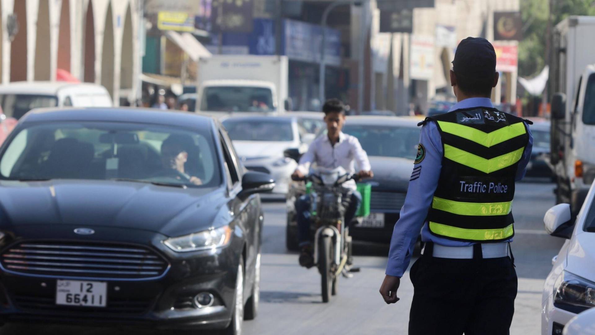 شرطي سير في العاصمة عمان