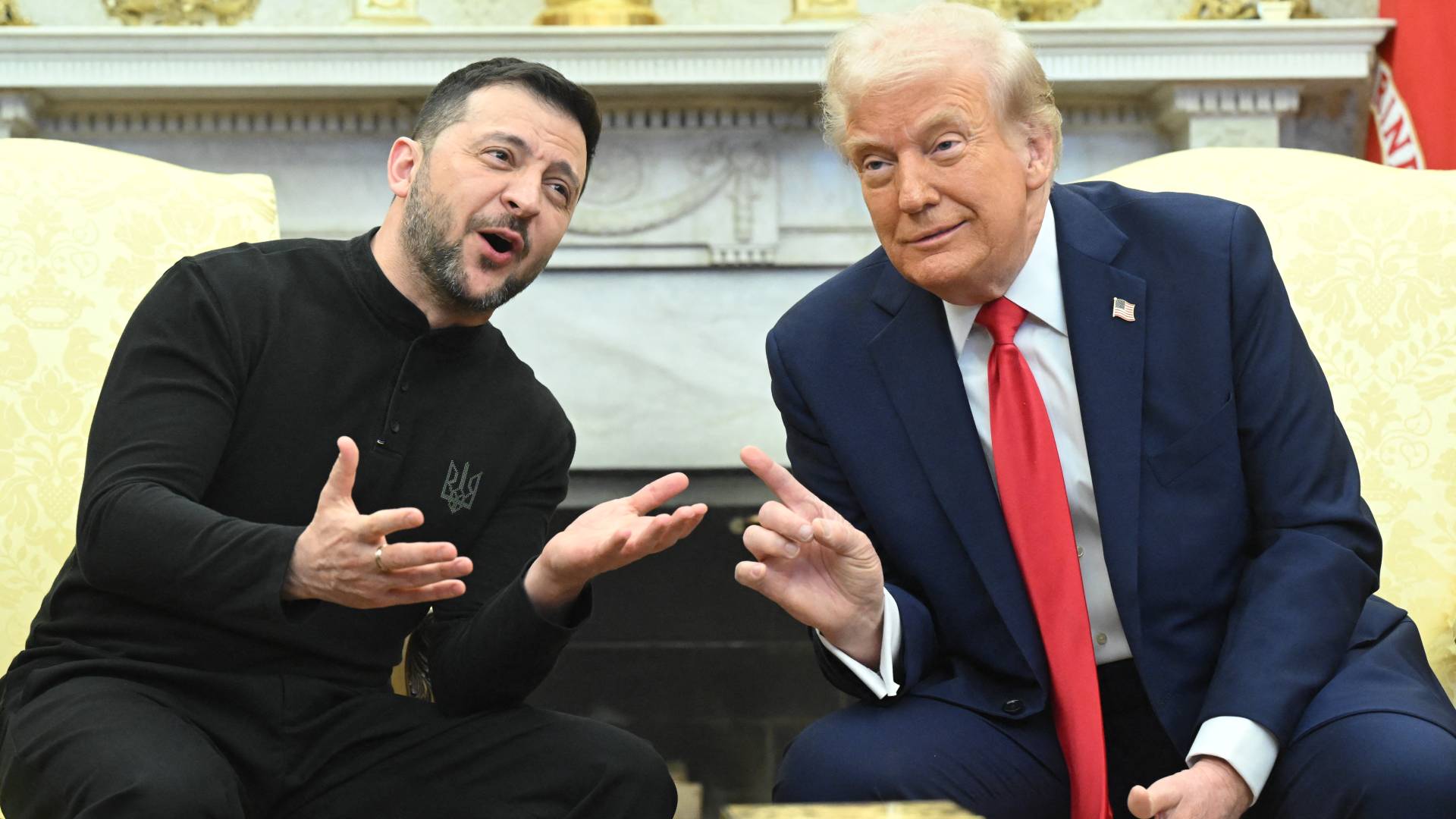 الرئيس الأمريكي دونالد ترمب والرئيس الأوكراني فلوديمير زيلينسكي