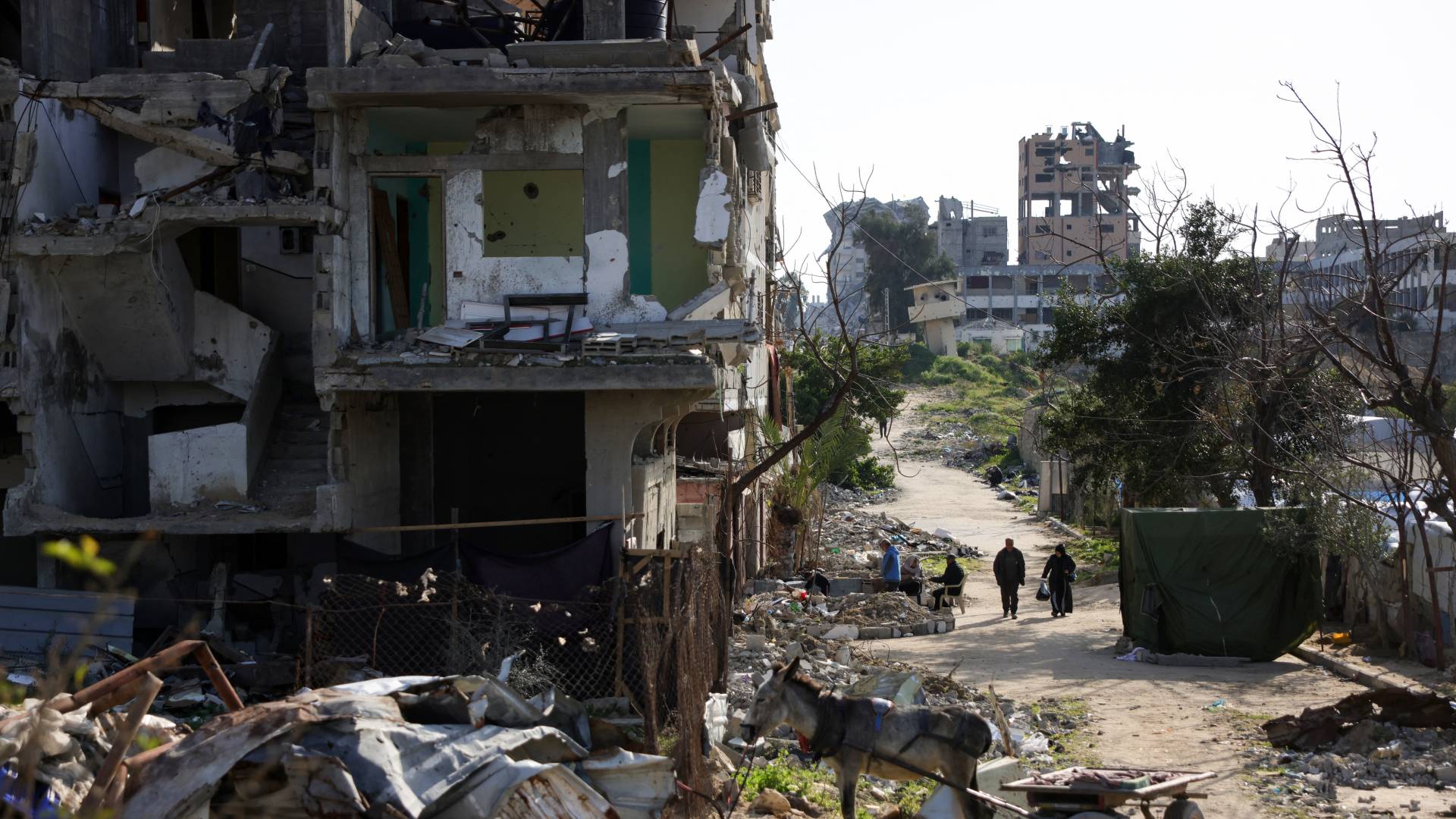 دمار برفح نتيجة عدوان الاحتلال