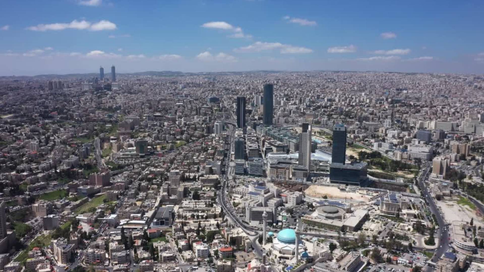 لقطة عامة للعاصمة عمان