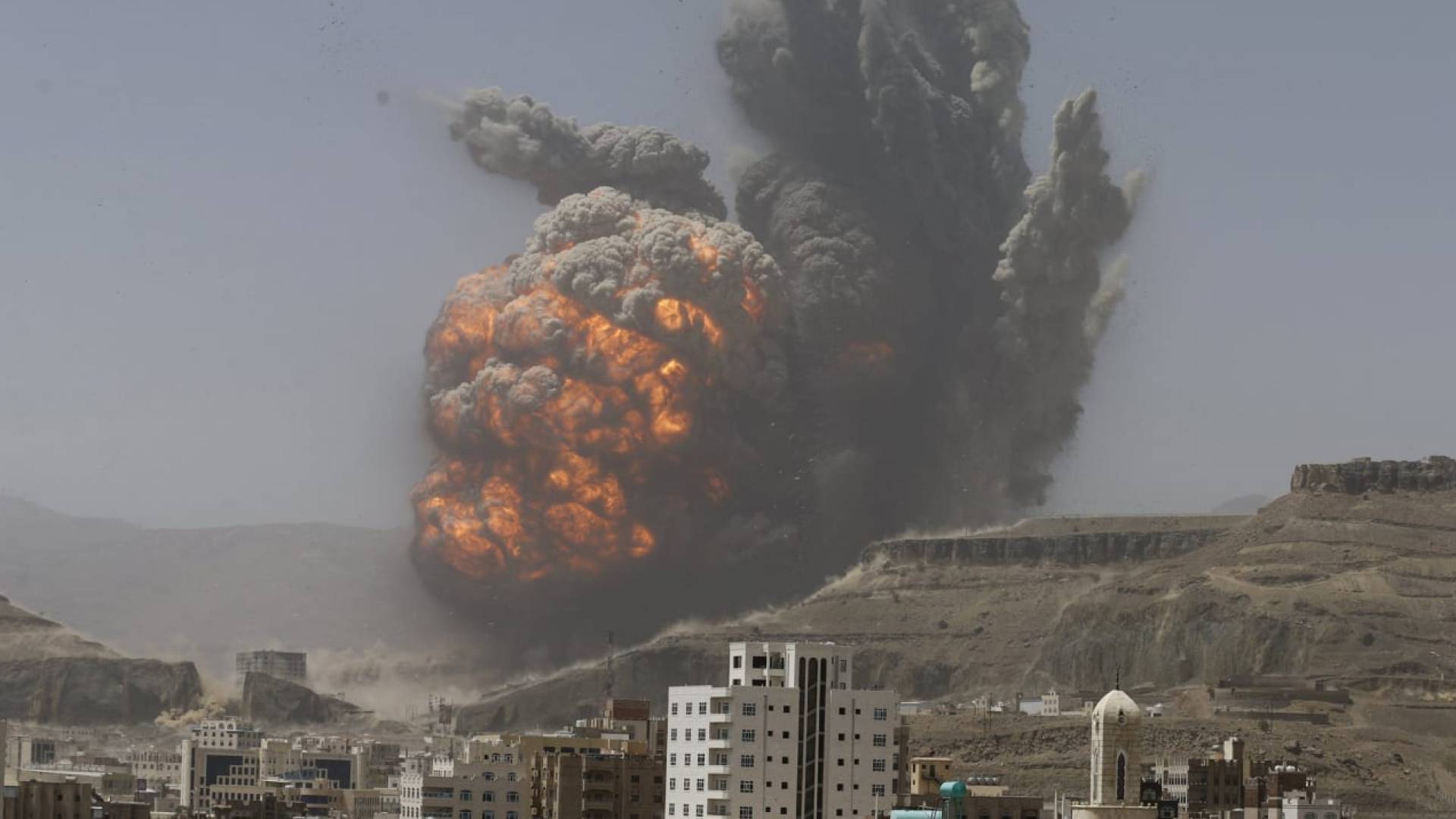 قصف امريكي على صنعاء