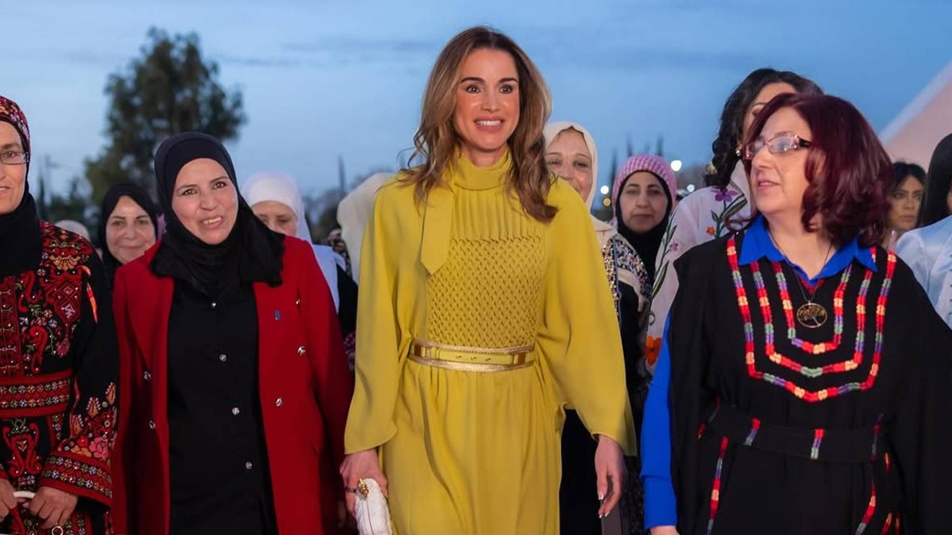 الملكة رانيا في مأدبا