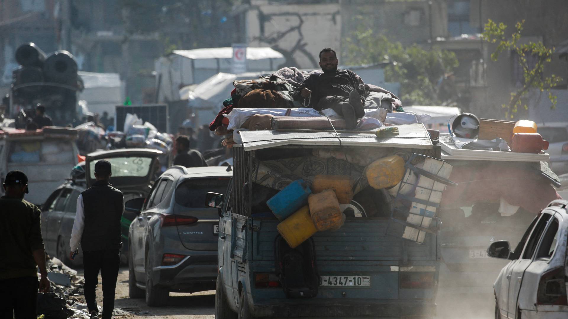 عائلات فلسطينية في قطاع غزة