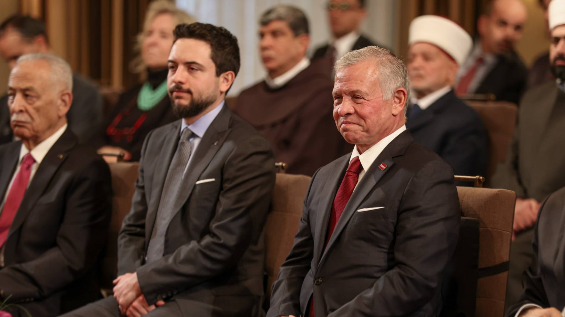 جلالة الملك عبدالله الثاني والامير الحسين