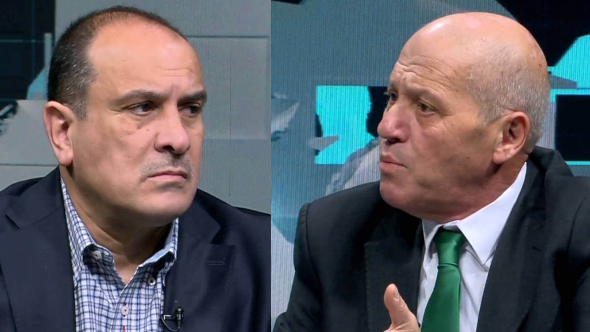 الكاتب والمحلل السياسي ماهر أبو طير (يمين) - عضو مجلس الأعيان عمر عياصرة (يسار)