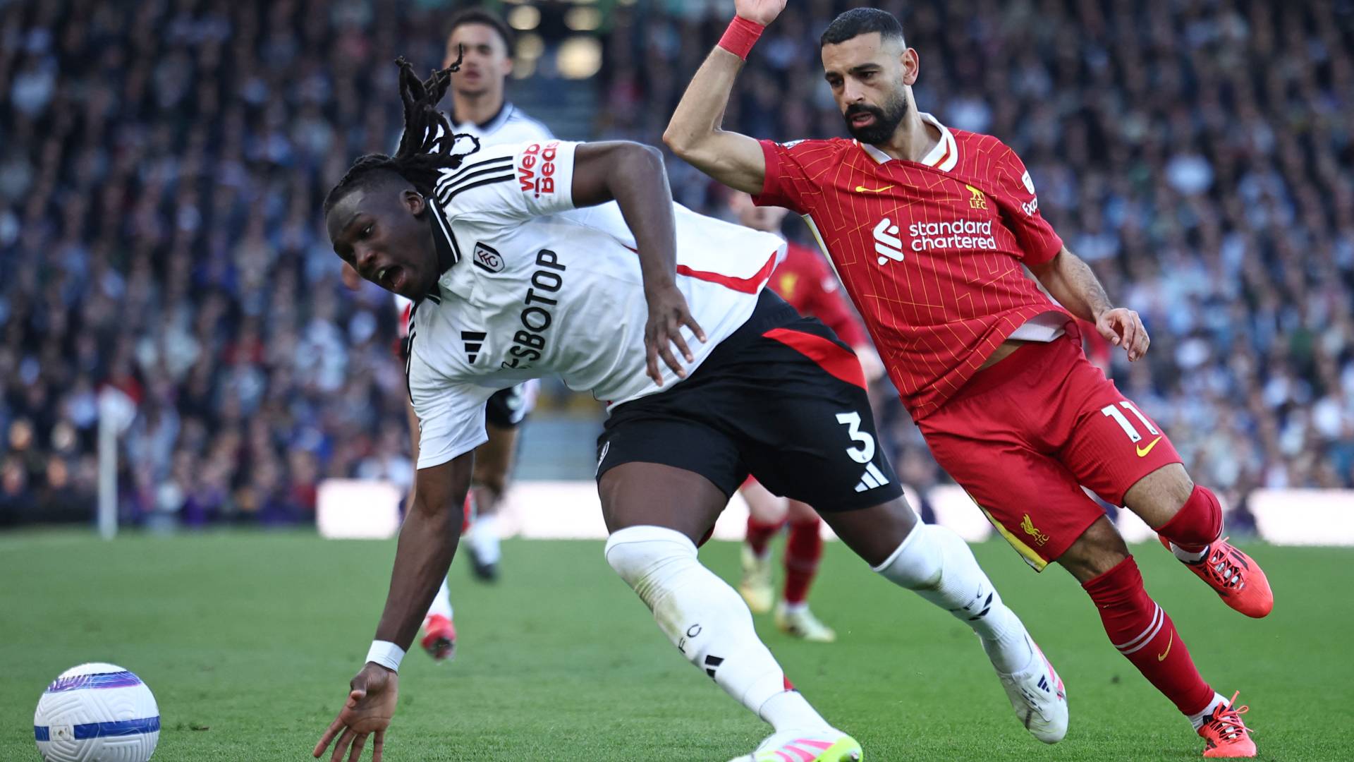 محمد صلاح من مباراة ليفربول وفولهام