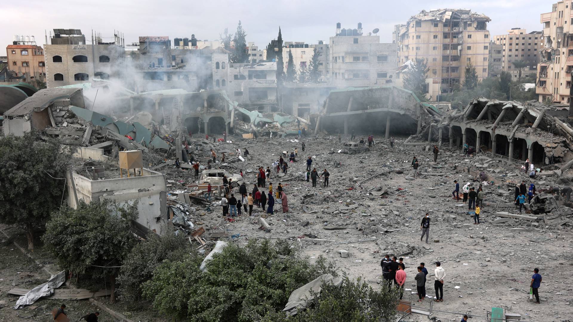 جانب من الدمار الذي خلفه الاحتلال في قطاع غزة