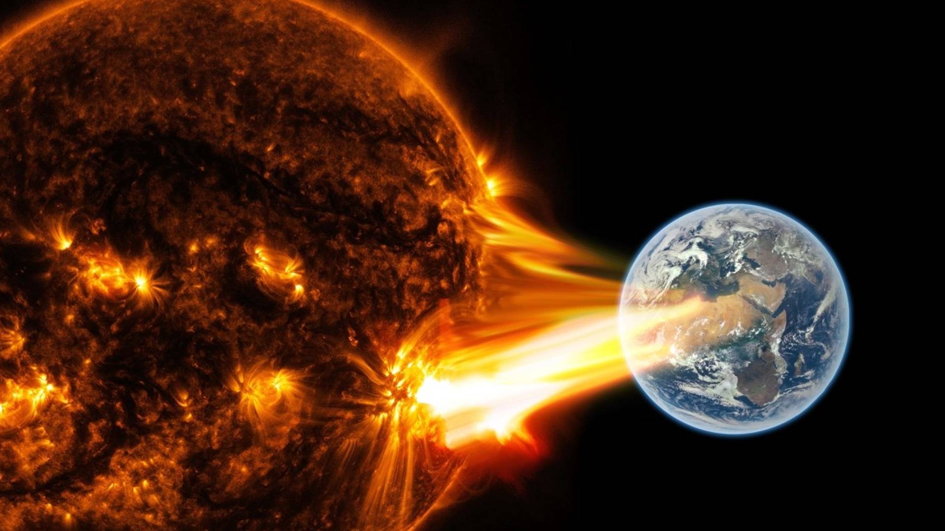 عاصفة شمسية - تعبيرية