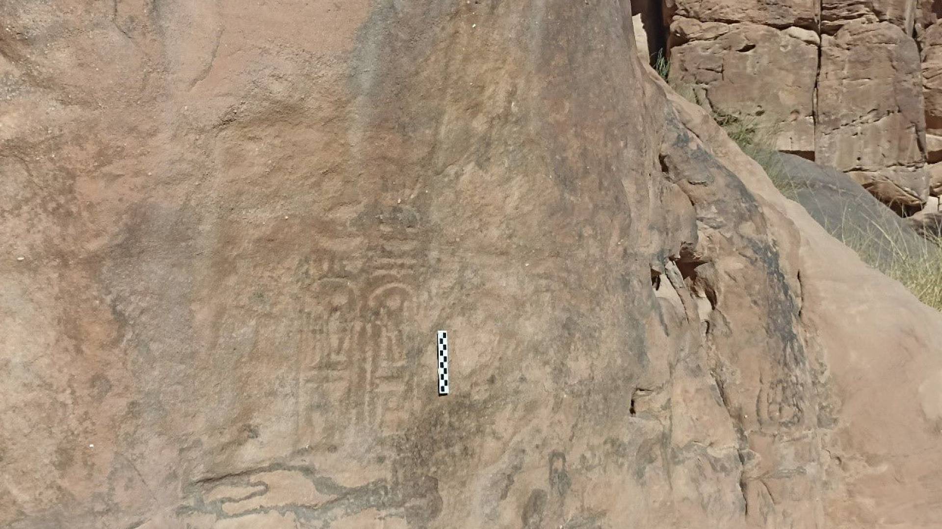 نقش هيروغليفي في جنوب الأردن