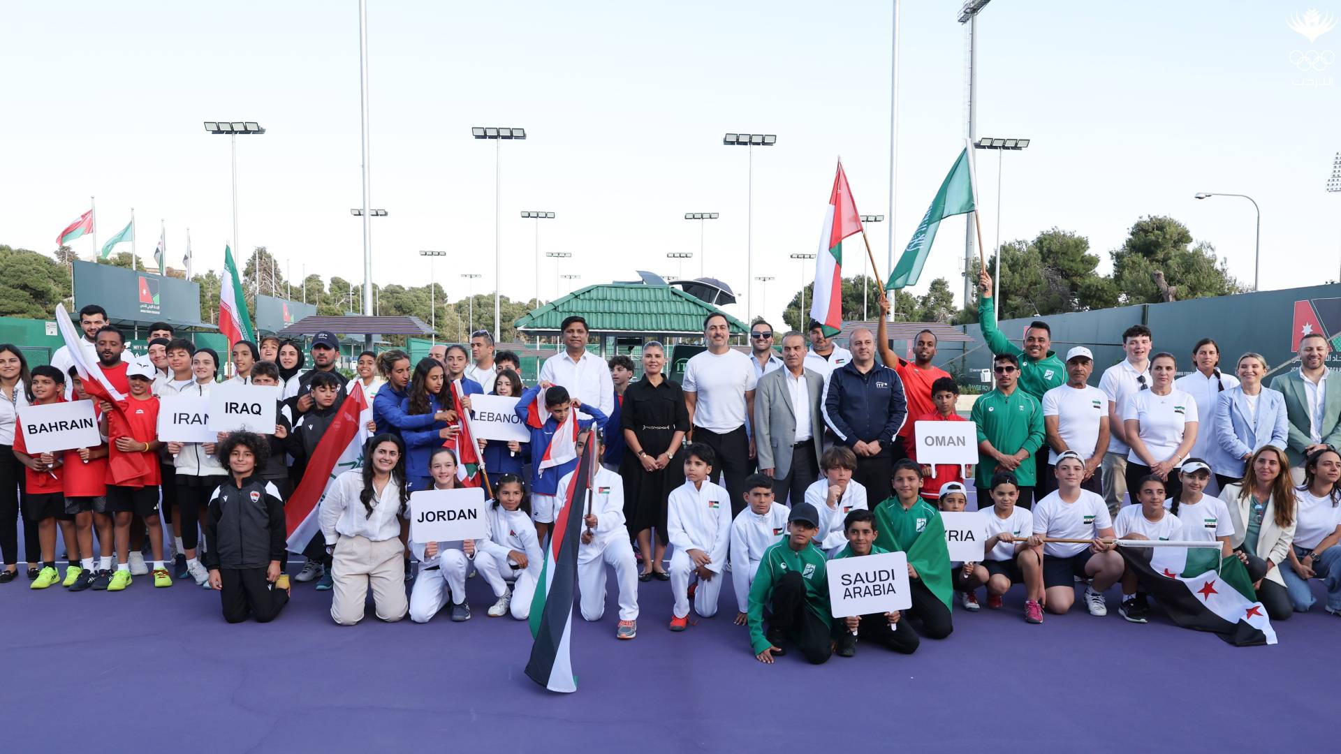 افتتاح بطولة غرب آسيا لمنتخبات التنس تحت ١٢ عاما