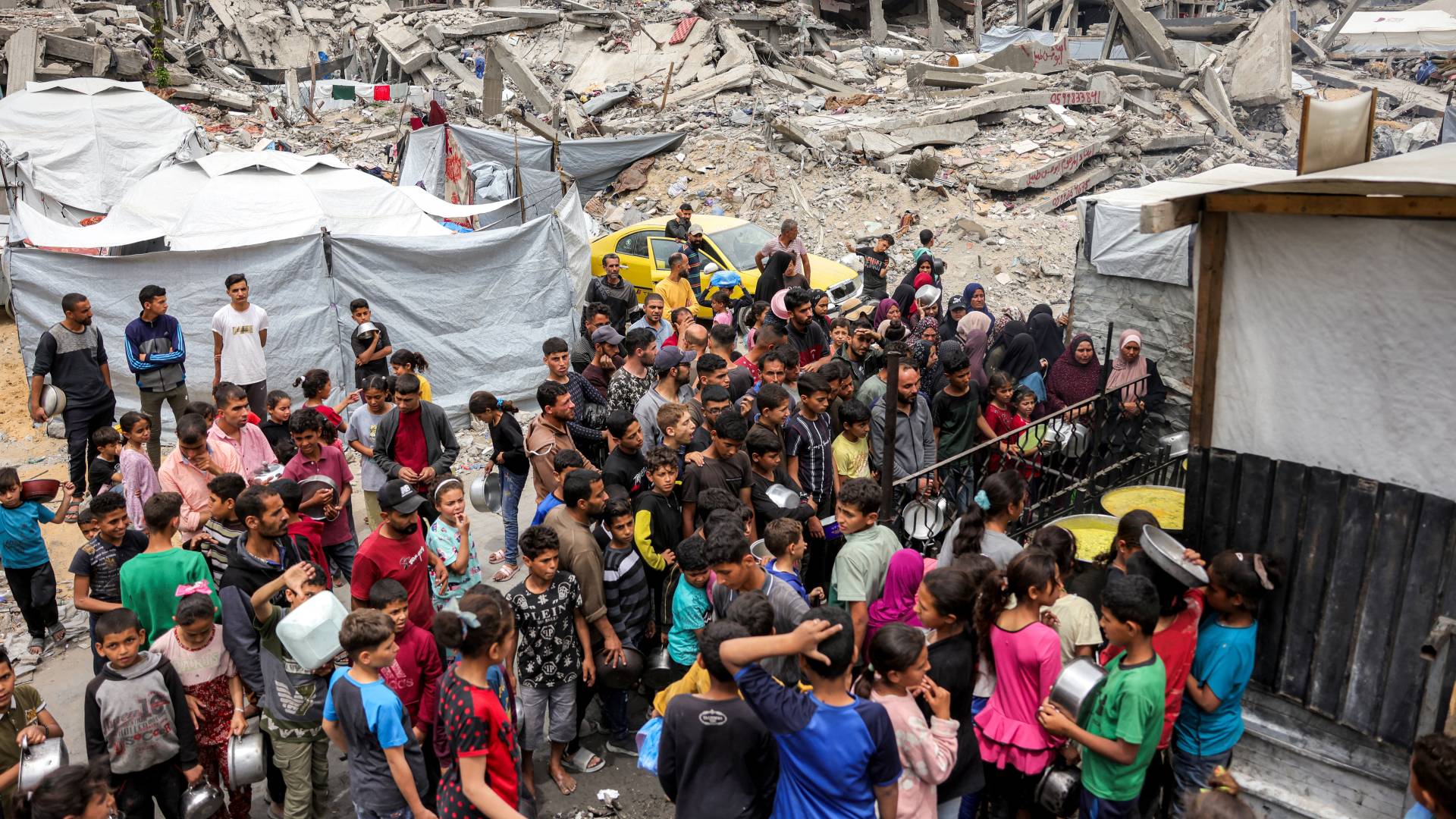 نازحون في قطاع غزة