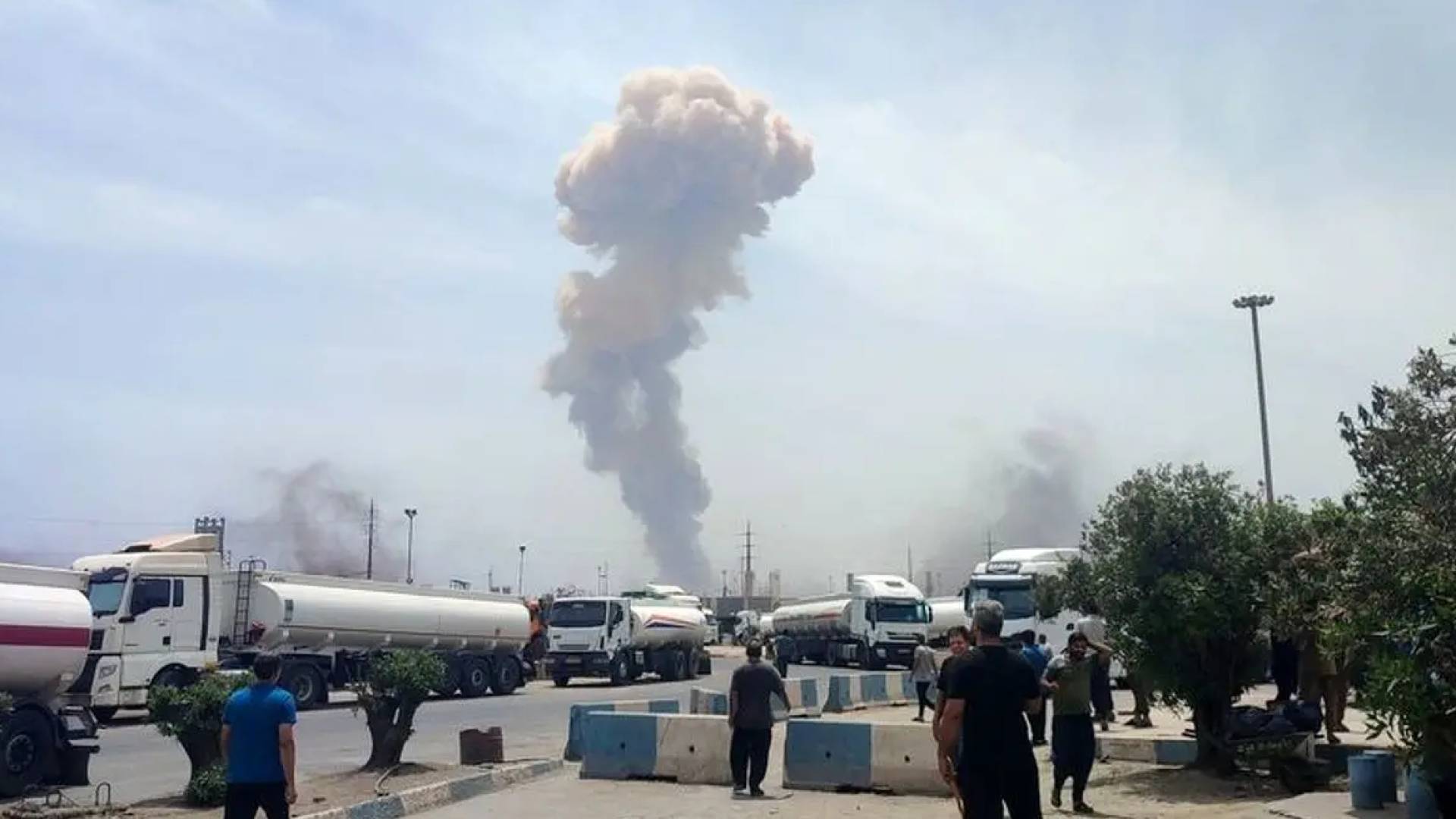انفجار الذي وقع في ميناء الشهيد رجائي بمدينة بندر عباس في إيران