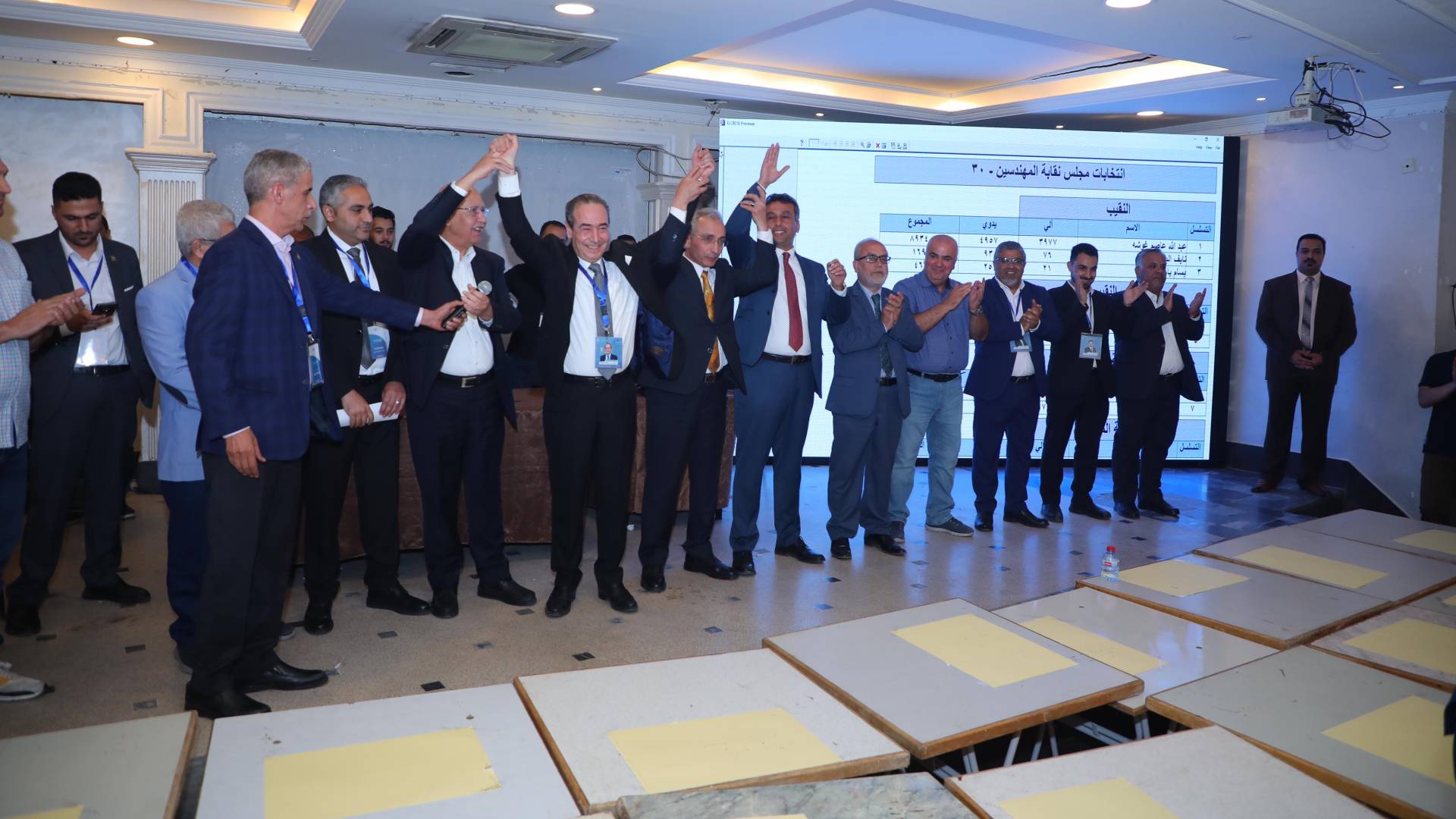 الفائزين في النتخابات نقابة المهندسين