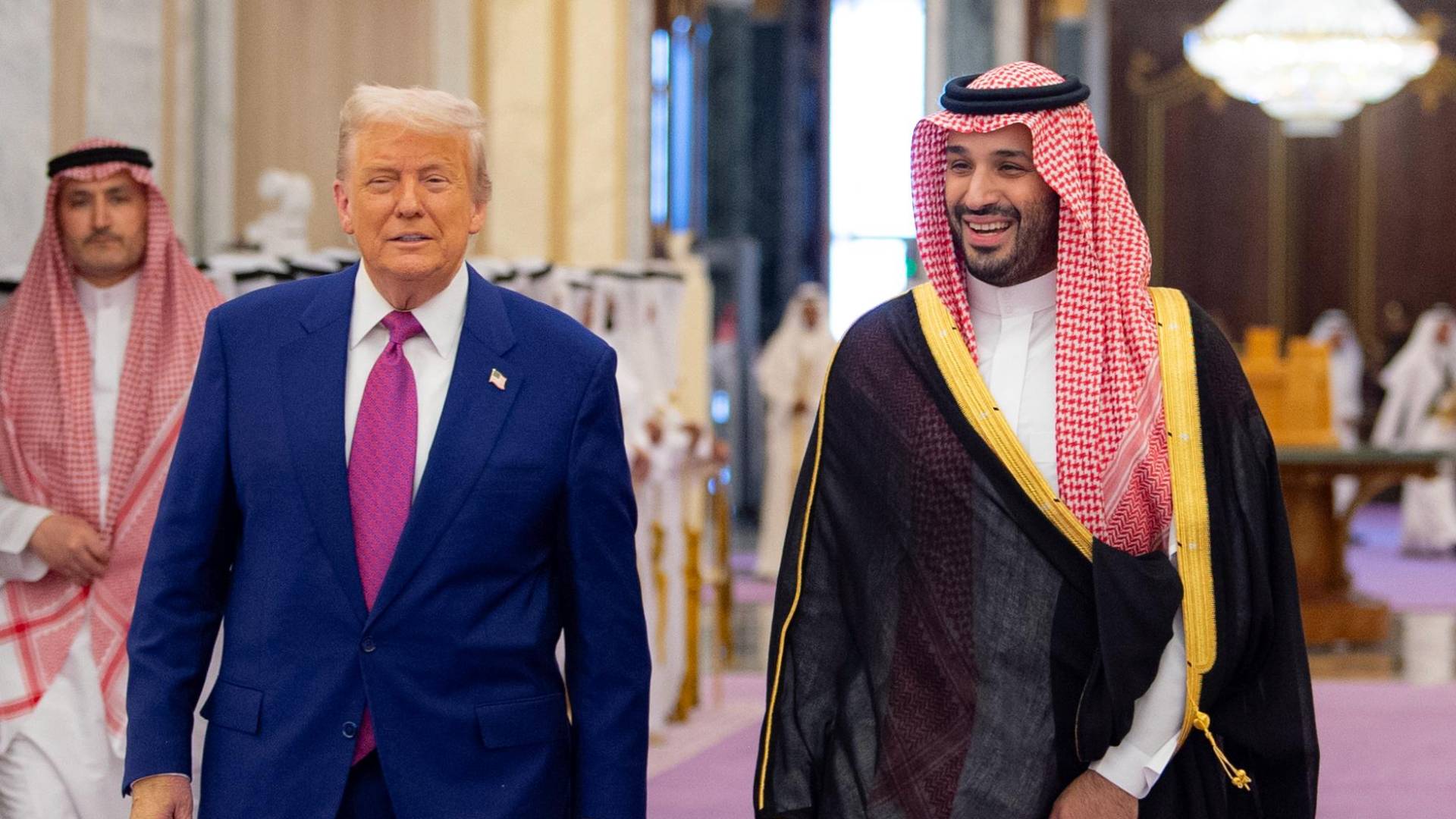 ولي العهد السعودي الأمير محمد بن سلمان والرئيس الامريكي دونالد ترمب