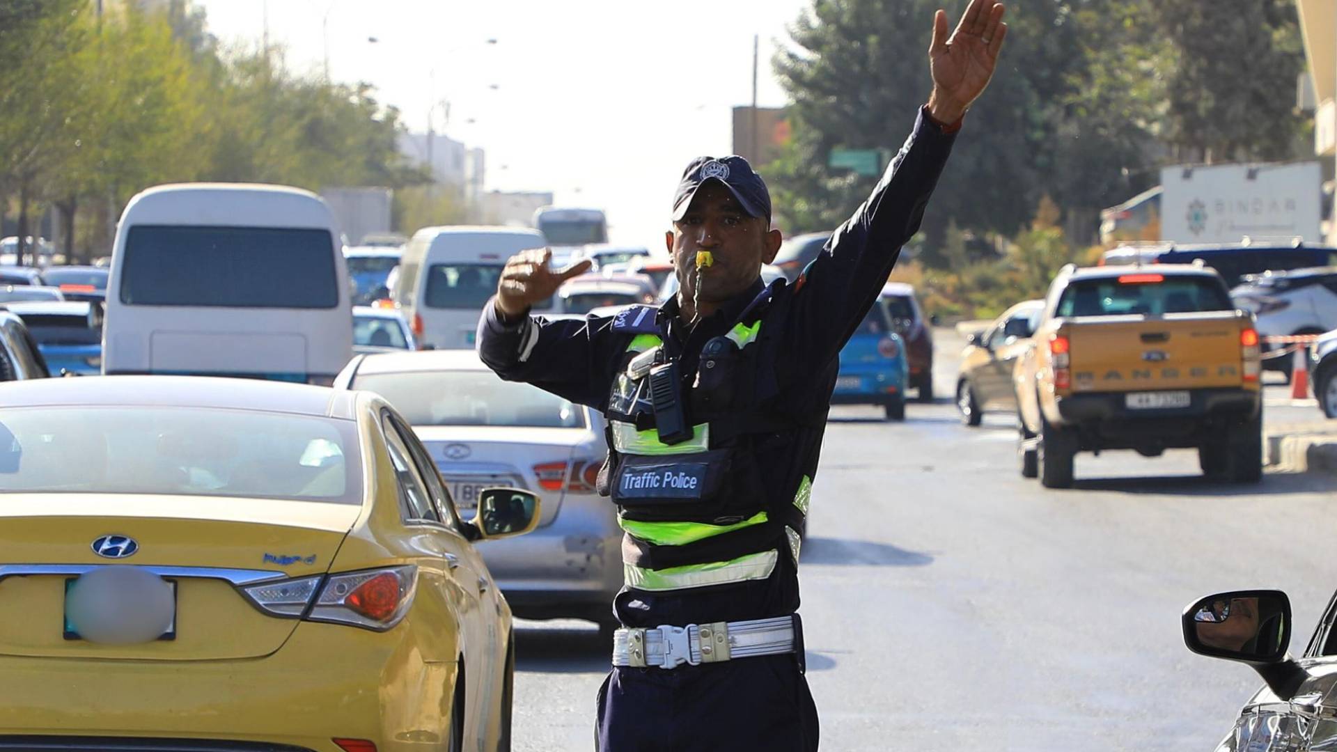 شرطي سير في العاصمة عمان "أرشيفية"