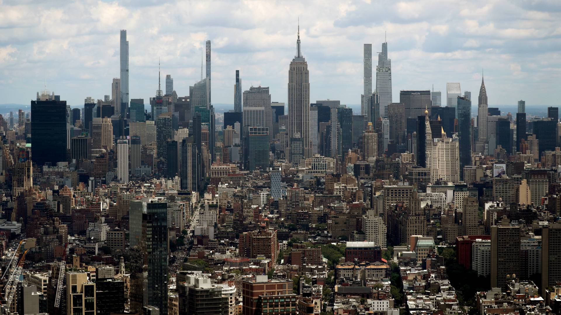 لقطة عامة لمدينة نيويورك