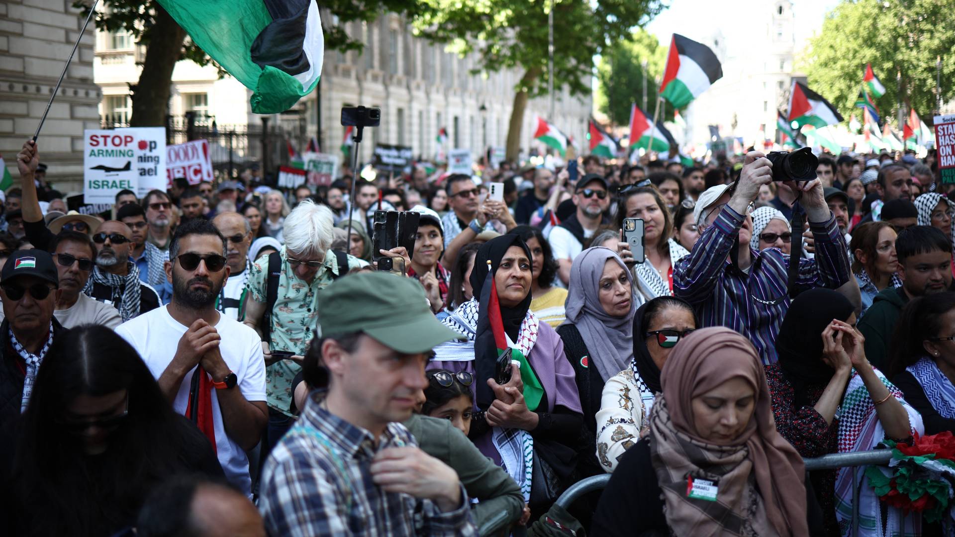 مظاهرات داعمة لفلسطين في لندن