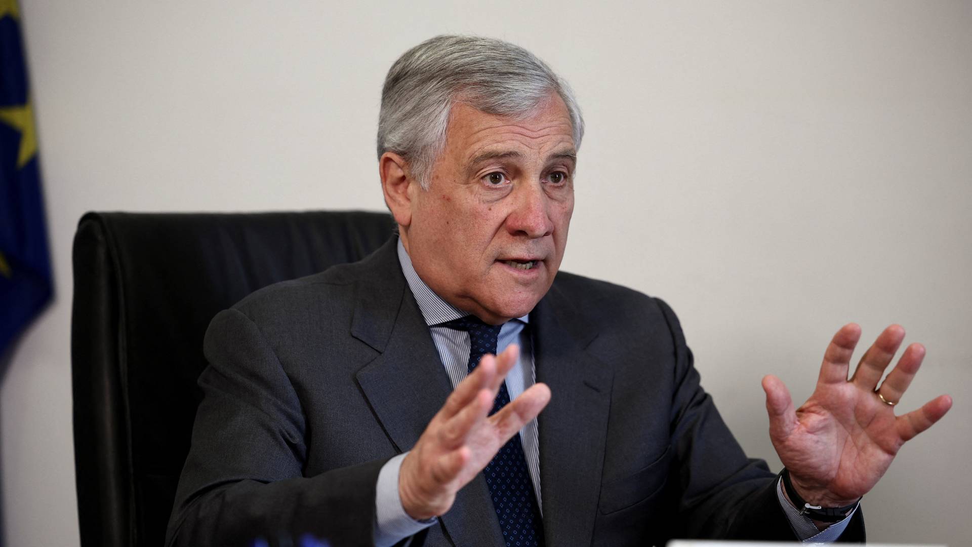 وزير الخارجية الإيطالي أنطونيو تاياني