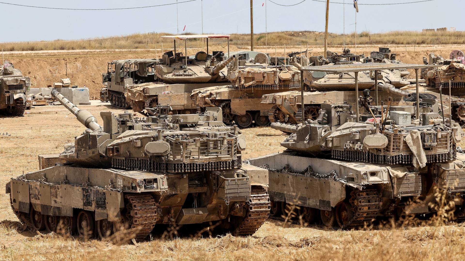 دبابات تابعة لجيش الاحتلال في قطاع غزة