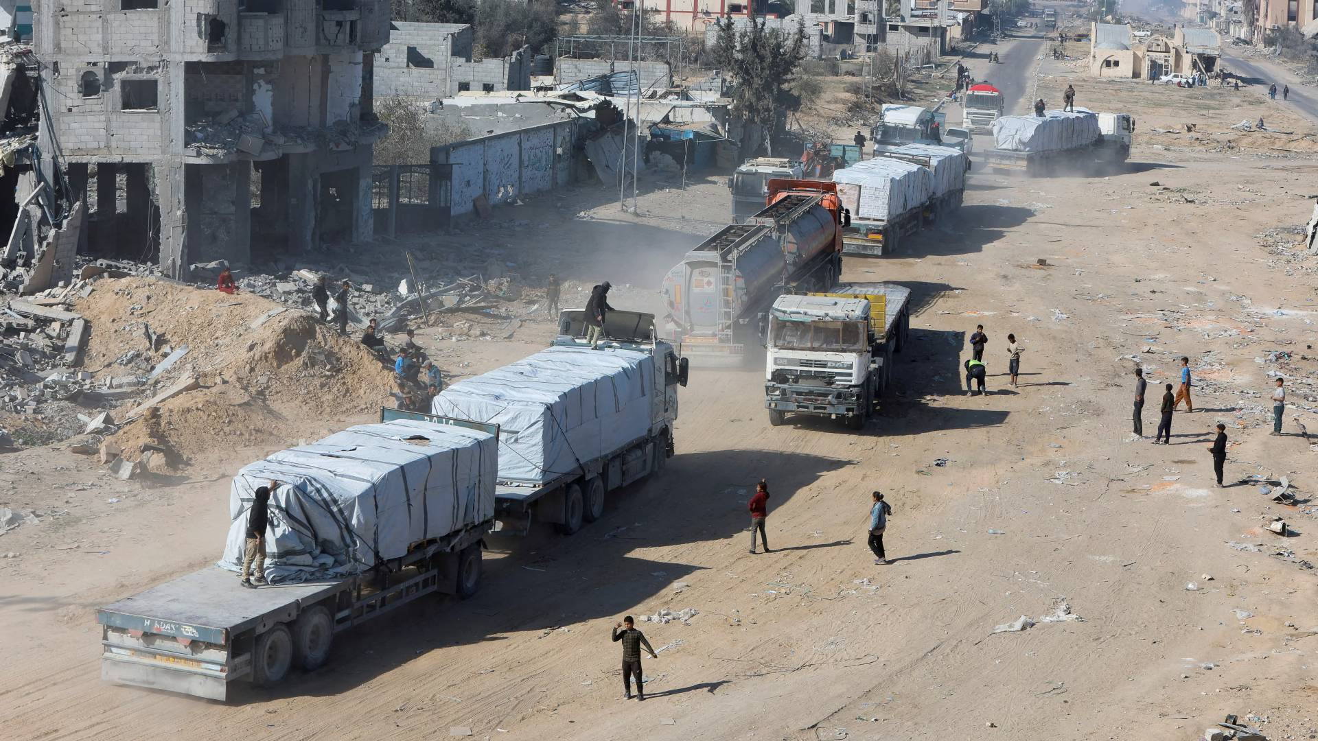 مساعدات انسانية لغزة